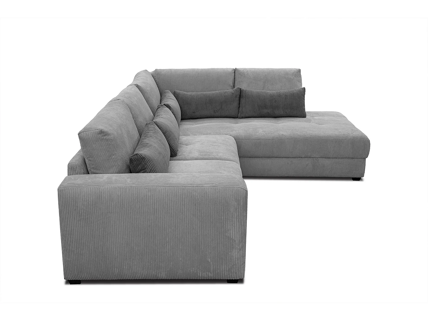 CANAPE D'ANGLE OLI 4 places, gris clair