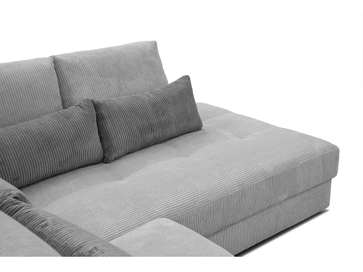 CANAPE D'ANGLE OLI 4 places, gris clair