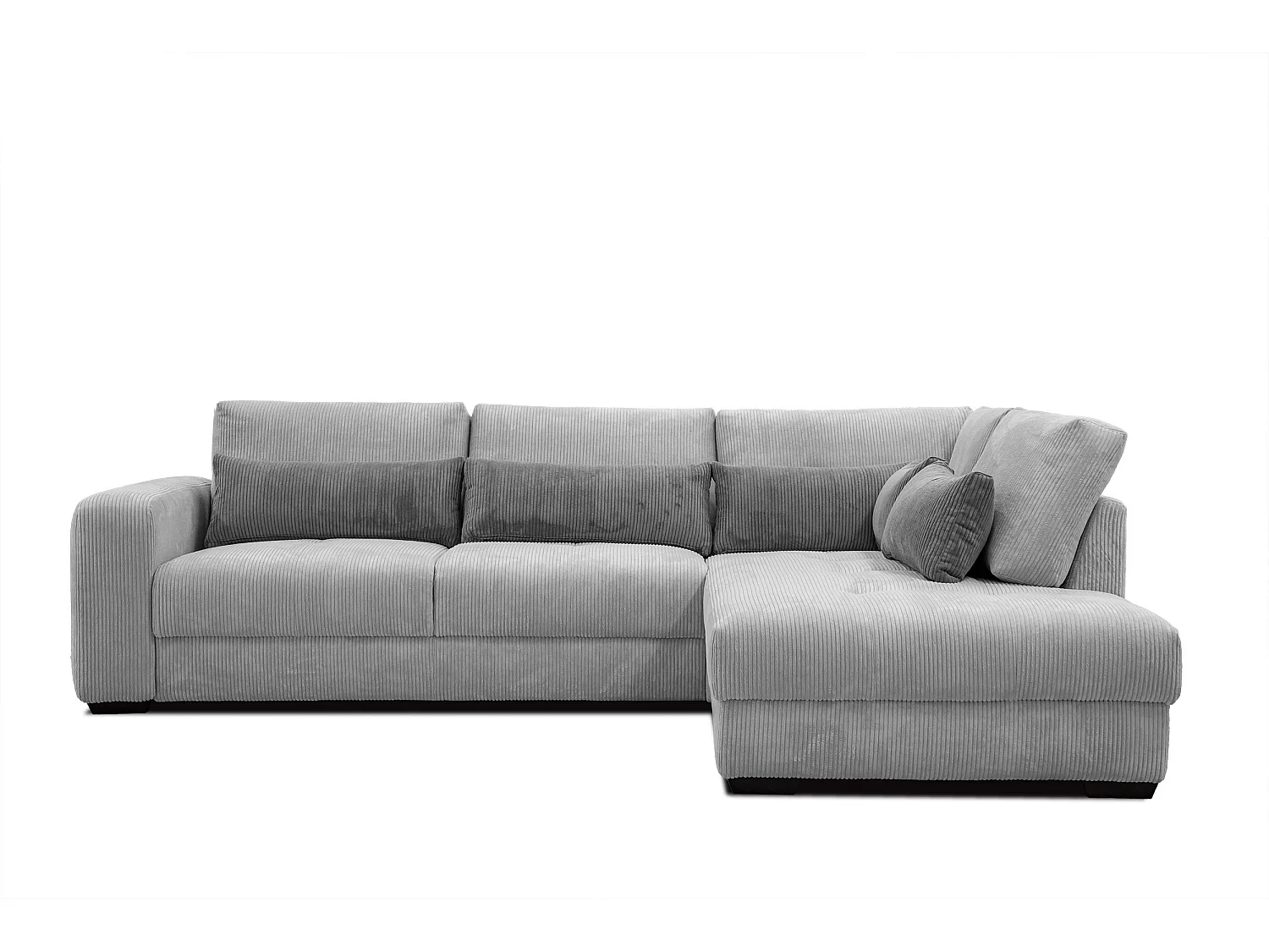 CANAPE D'ANGLE OLI 4 places, gris clair