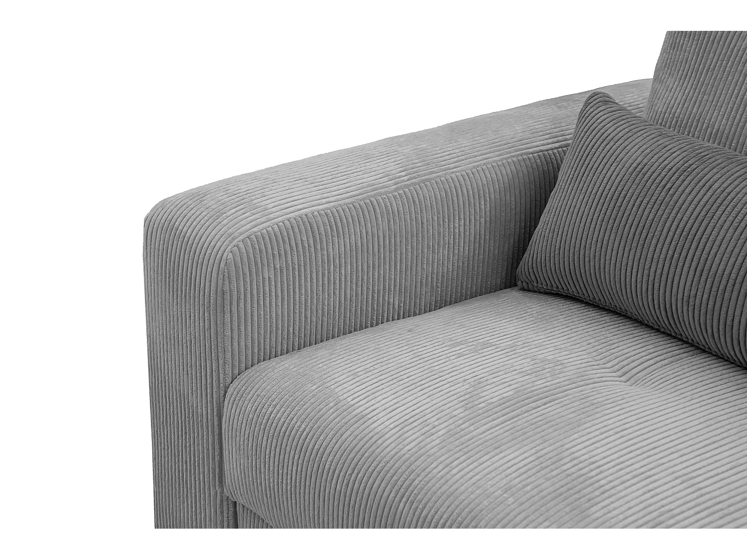 CANAPE D'ANGLE OLI 4 places, gris clair