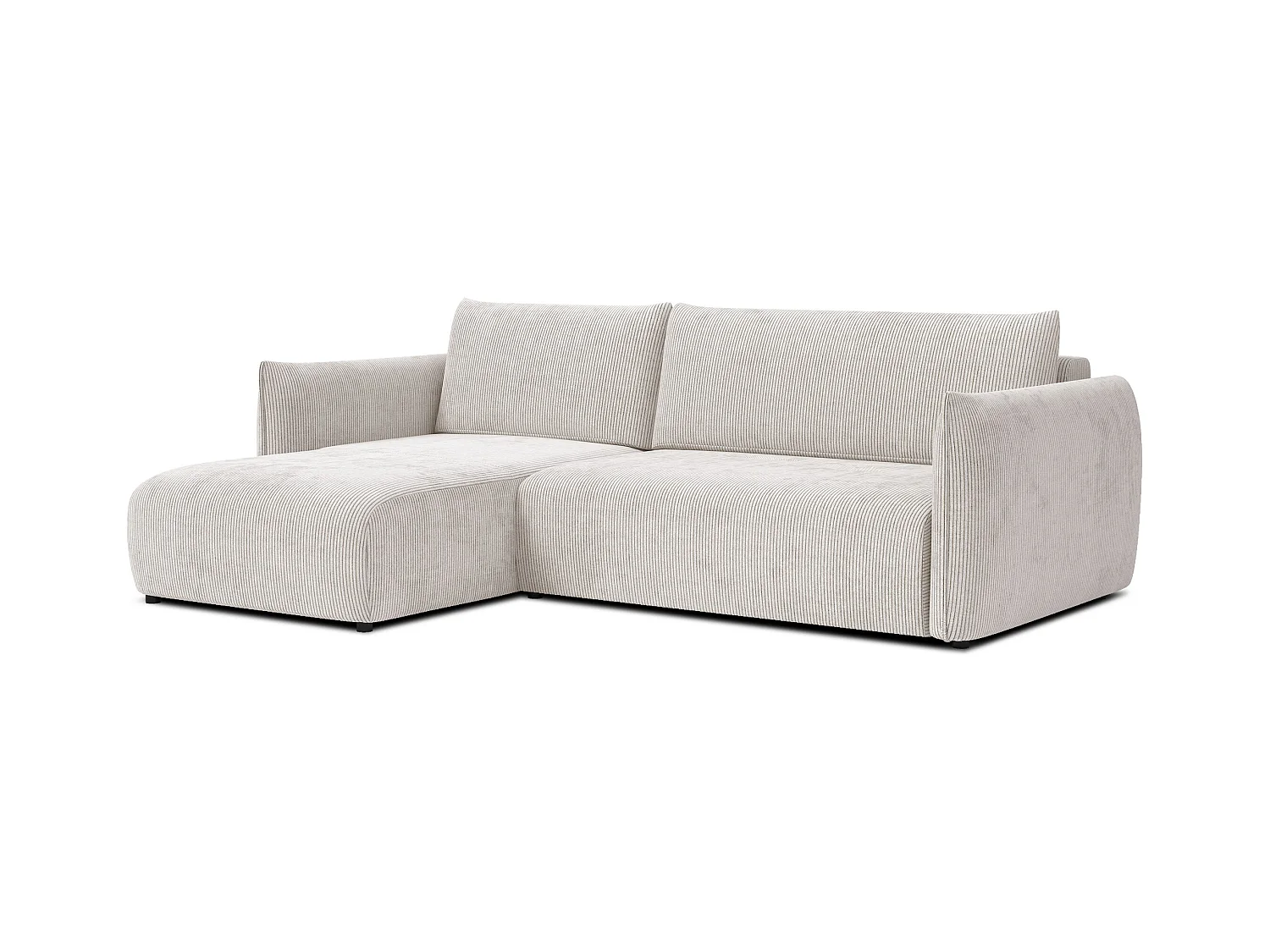 CANAPE D'ANGLE TAUER 3 places, blanc perle