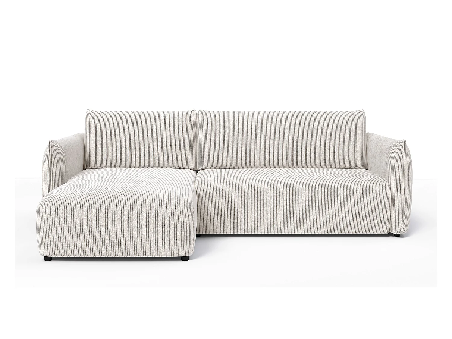 CANAPE D'ANGLE TAUER 3 places, blanc perle