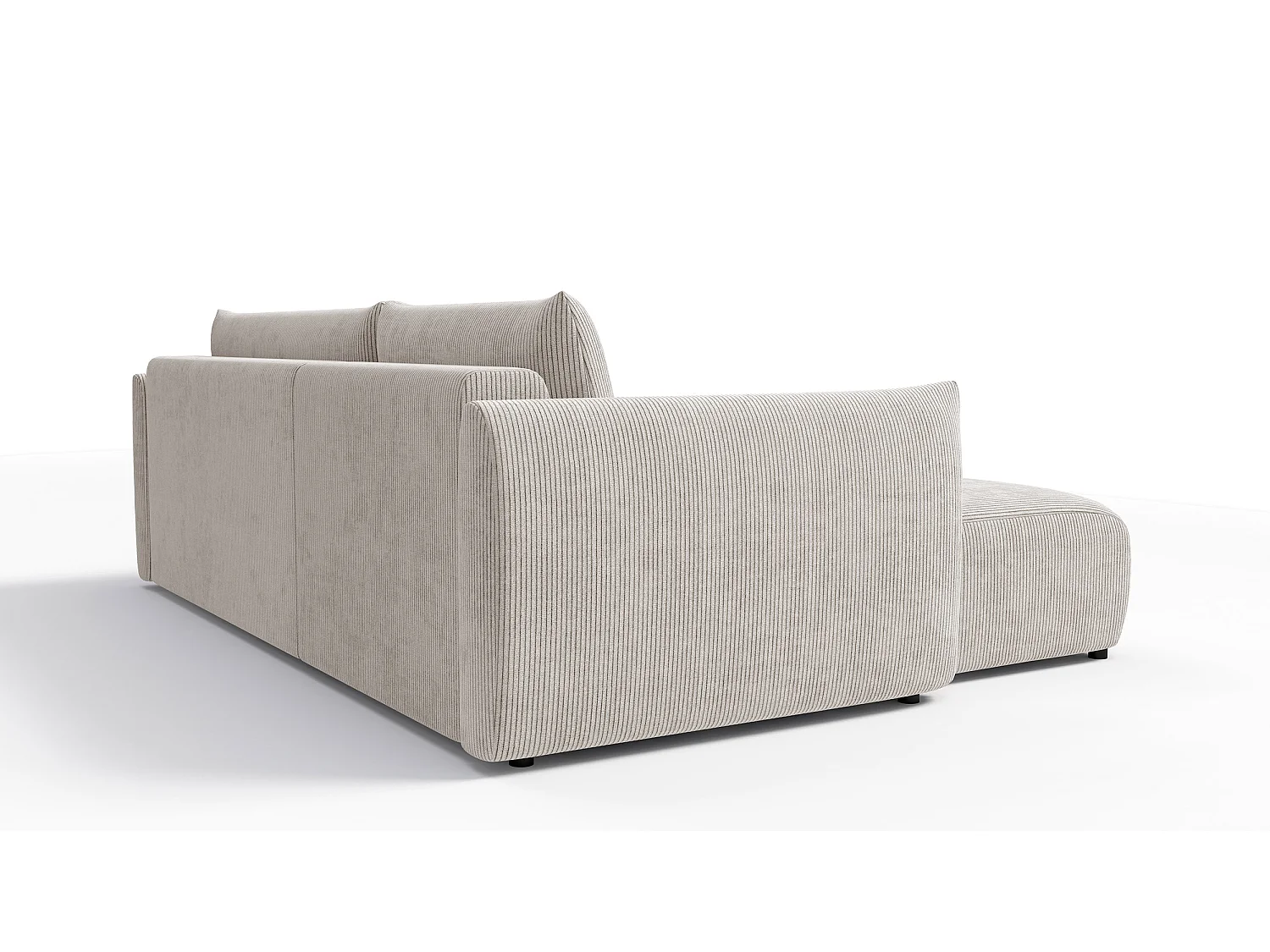 CANAPE D'ANGLE TAUER 3 places, blanc perle