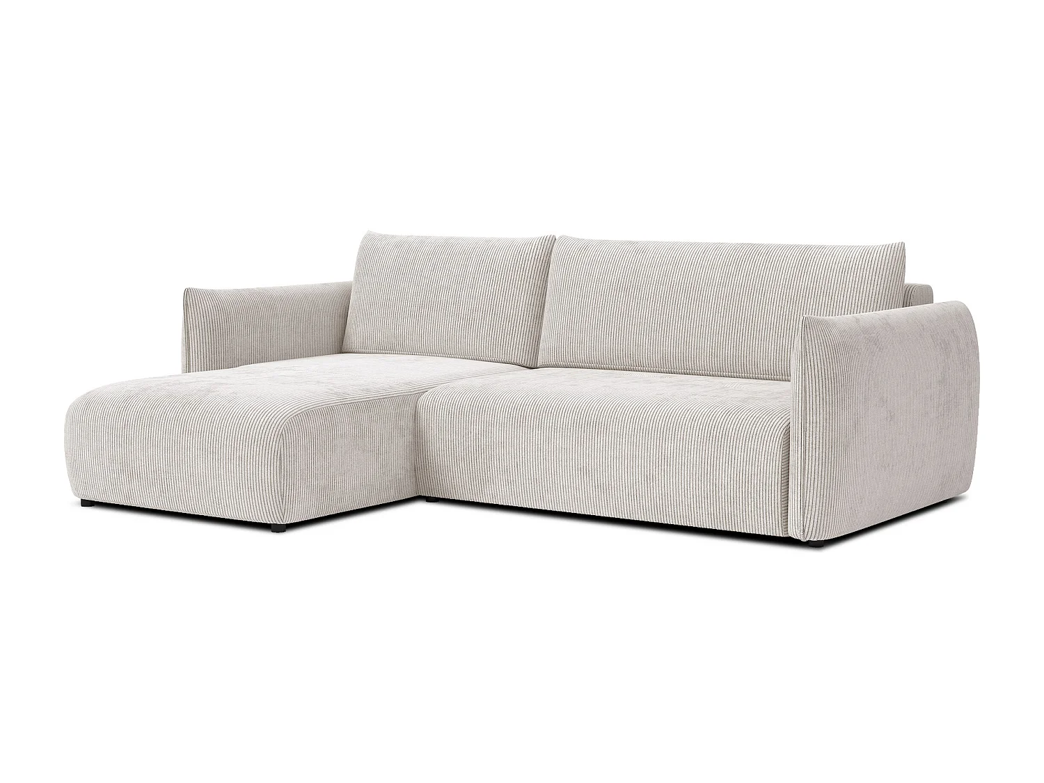 CANAPE D'ANGLE TAUER 3 places, blanc perle