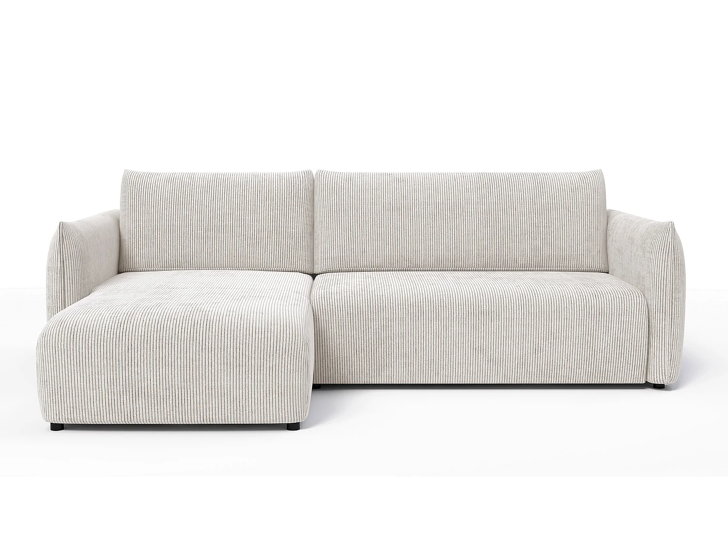 CANAPE D'ANGLE TAUER 3 places, blanc perle