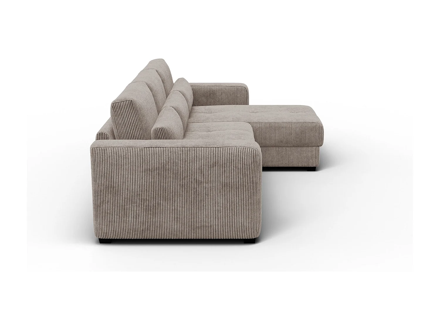 Ecksofa 4-Sitzer rechts OLI, taupe