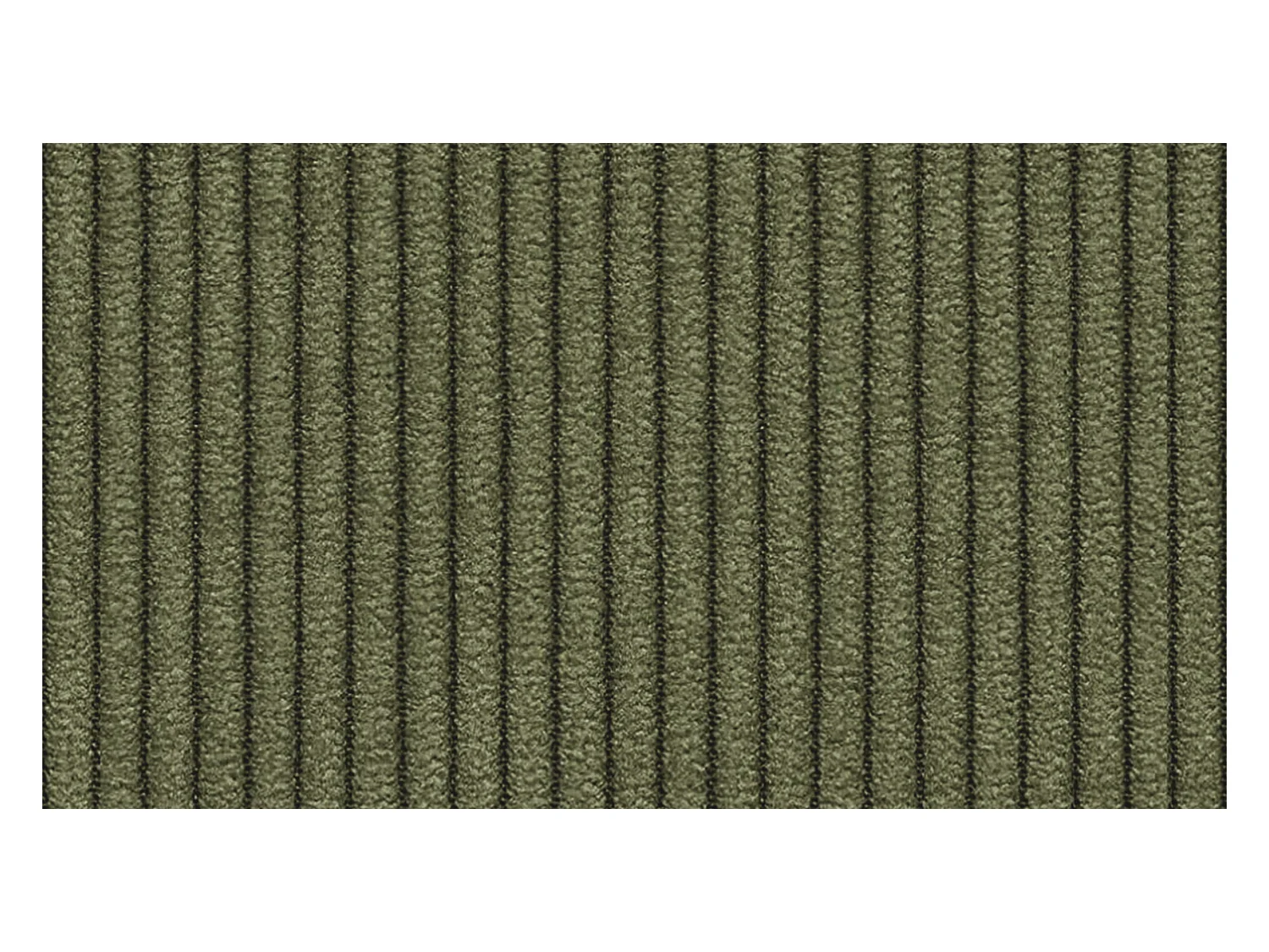 CANAPÉ D'ANGLE OLI 4 places, tissu olive