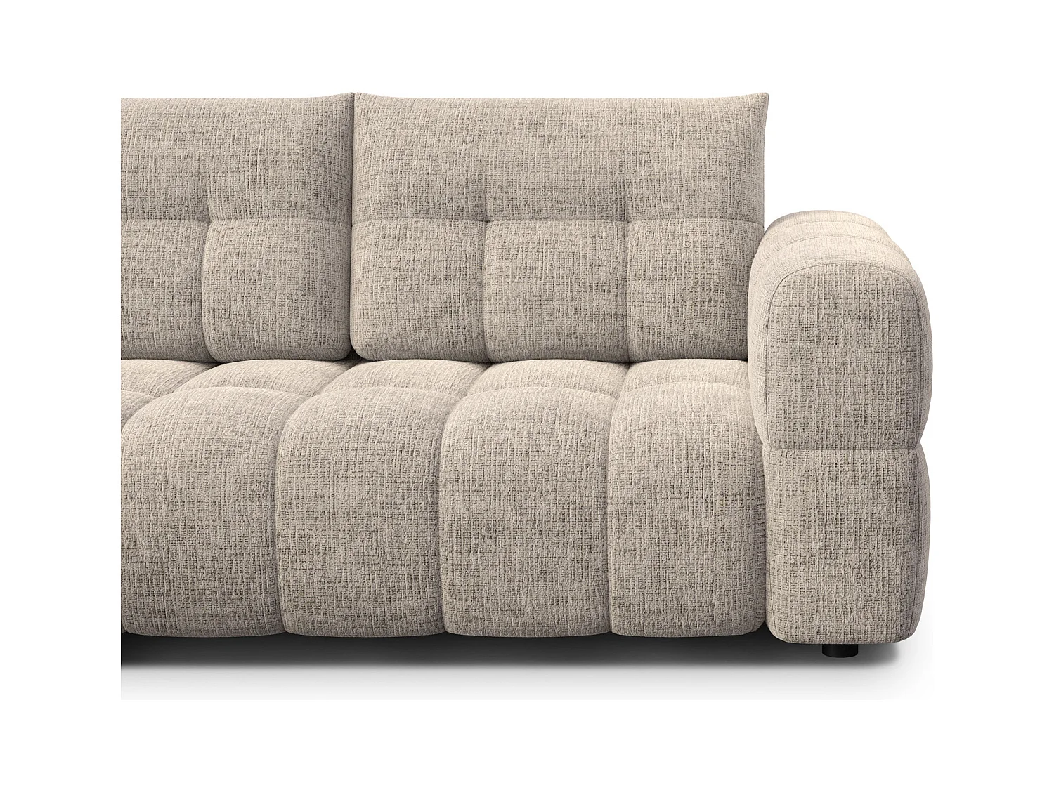 CANAPE D'ANGLE CLOUDI 4 places, beige