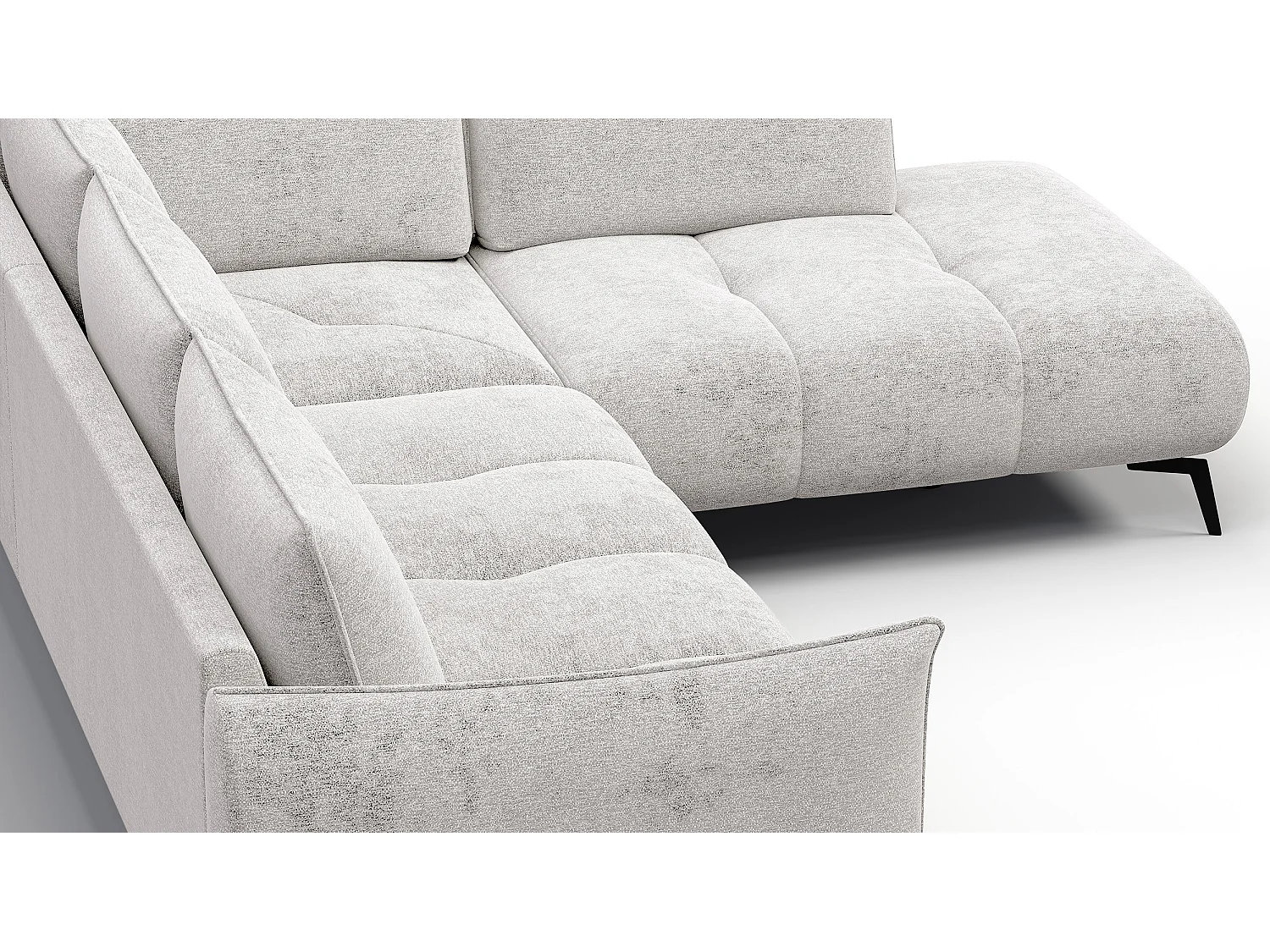 CANAPE D'ANGLE AERA 5 places, ecru