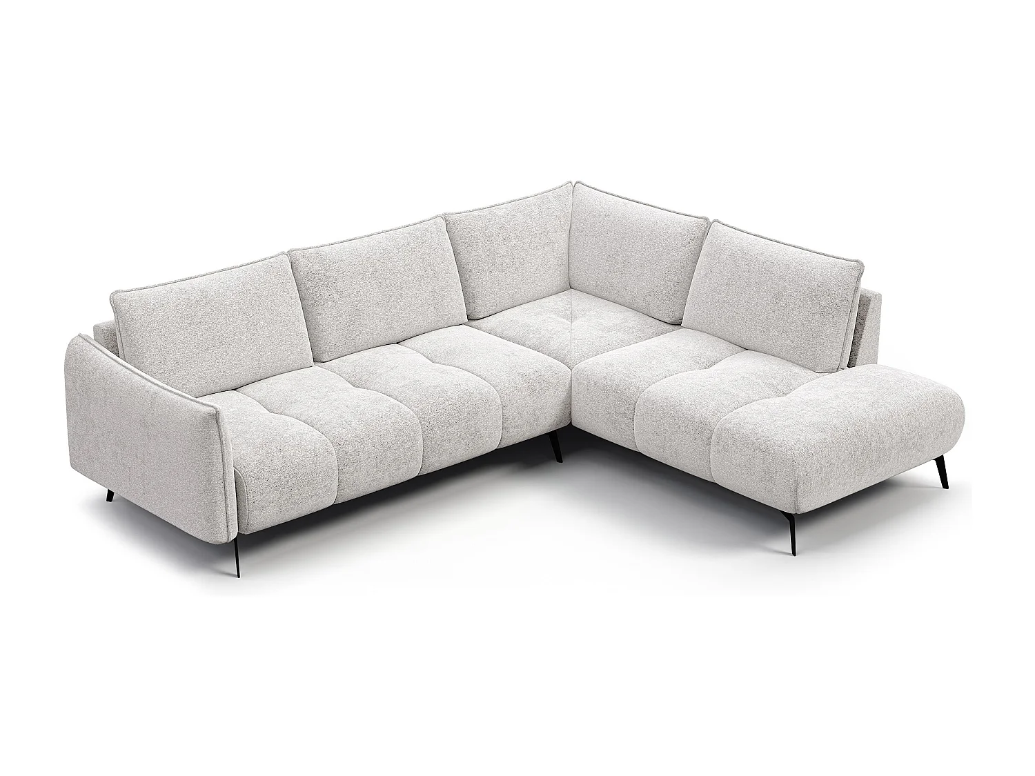 Ecksofa 5-Sitzer rechts AERA, ecru