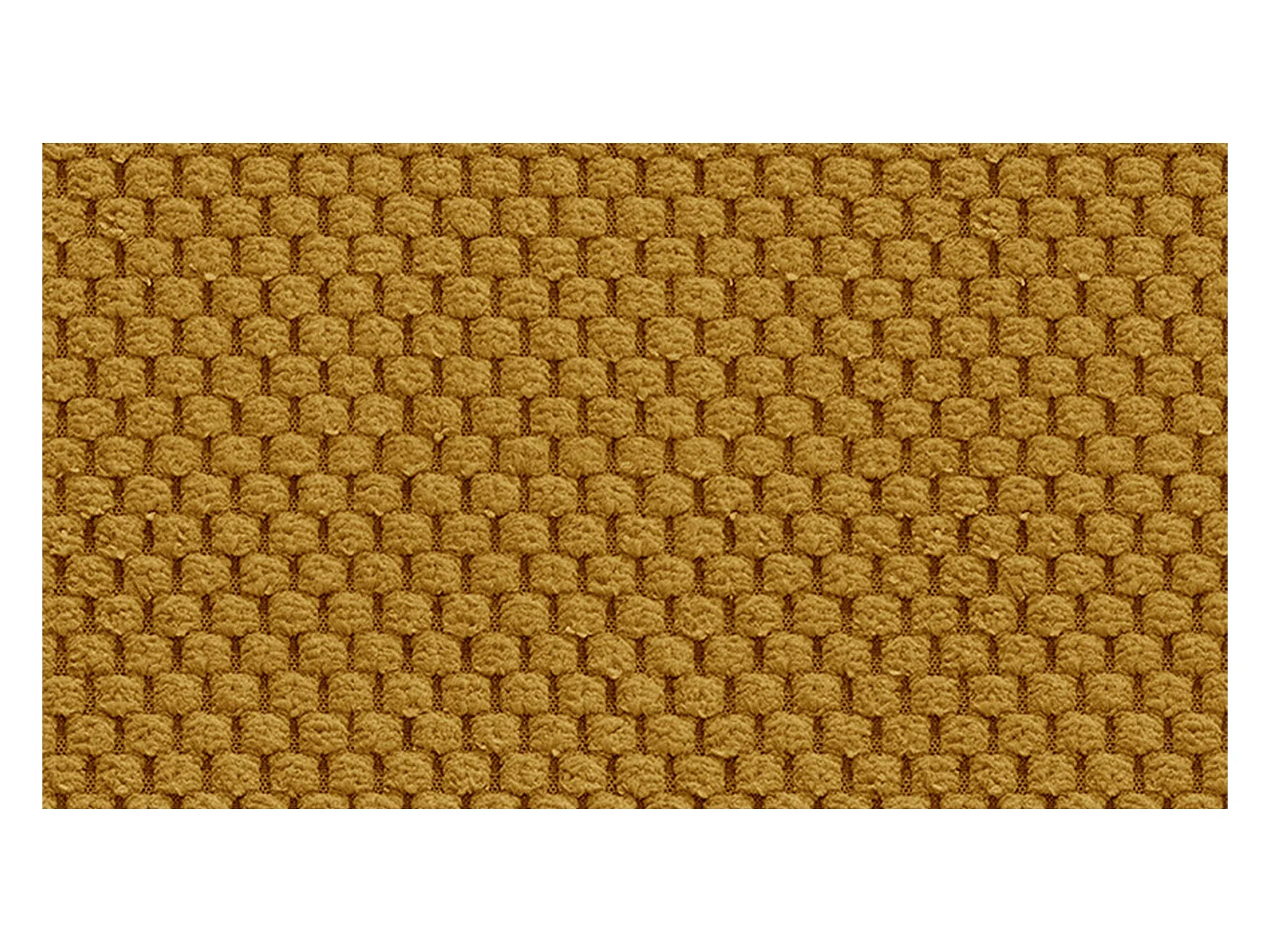 CANAPÉ D'ANGLE FEBE 4 places, tissu jaune foncé