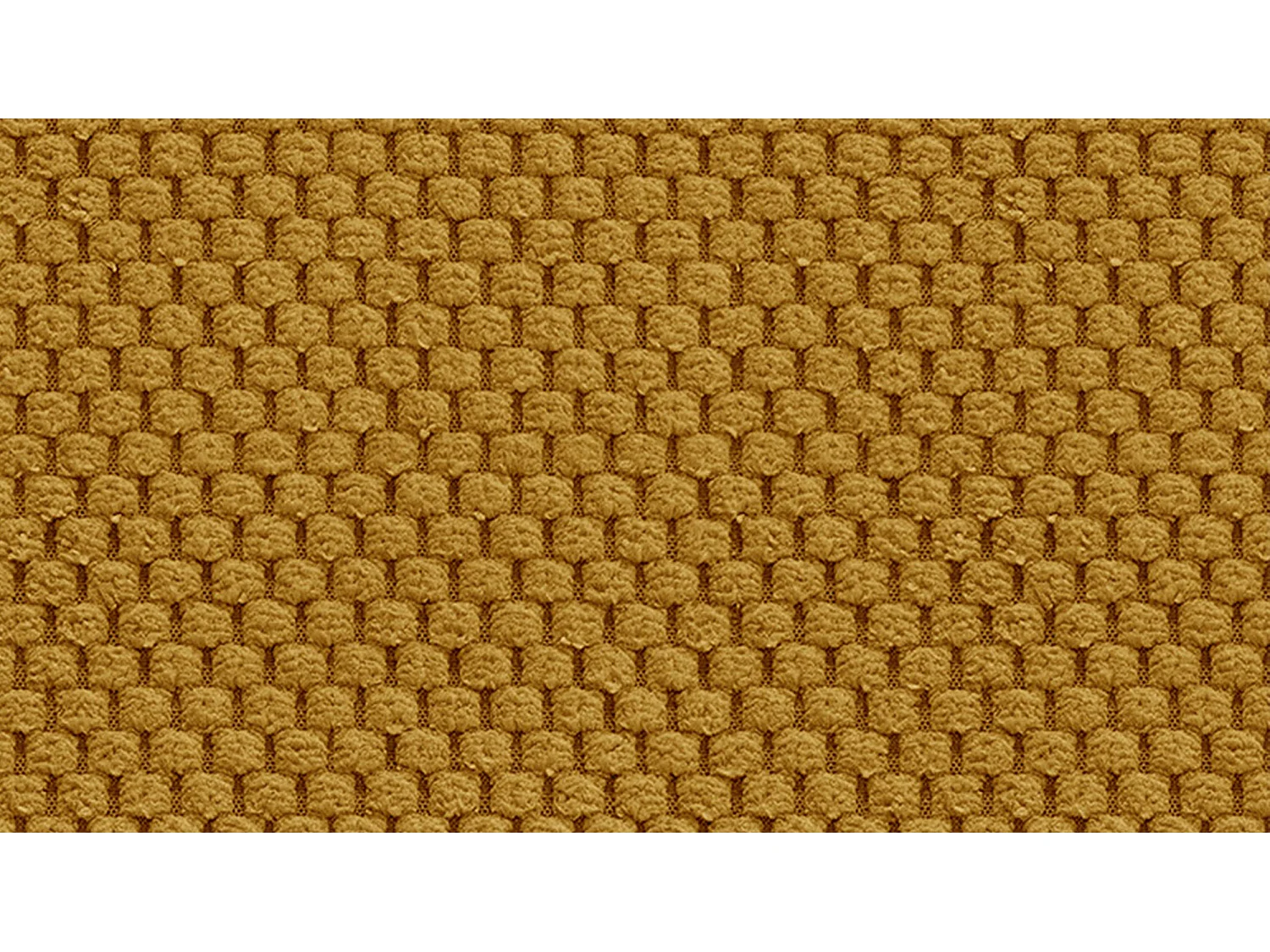 CANAPÉ D'ANGLE FEBE 4 places, tissu jaune foncé