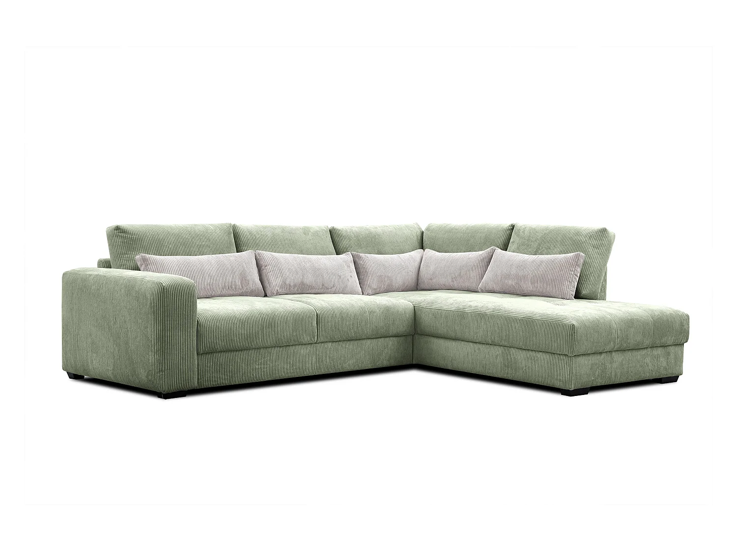 CANAPE D'ANGLE OLI 4 places, sauge