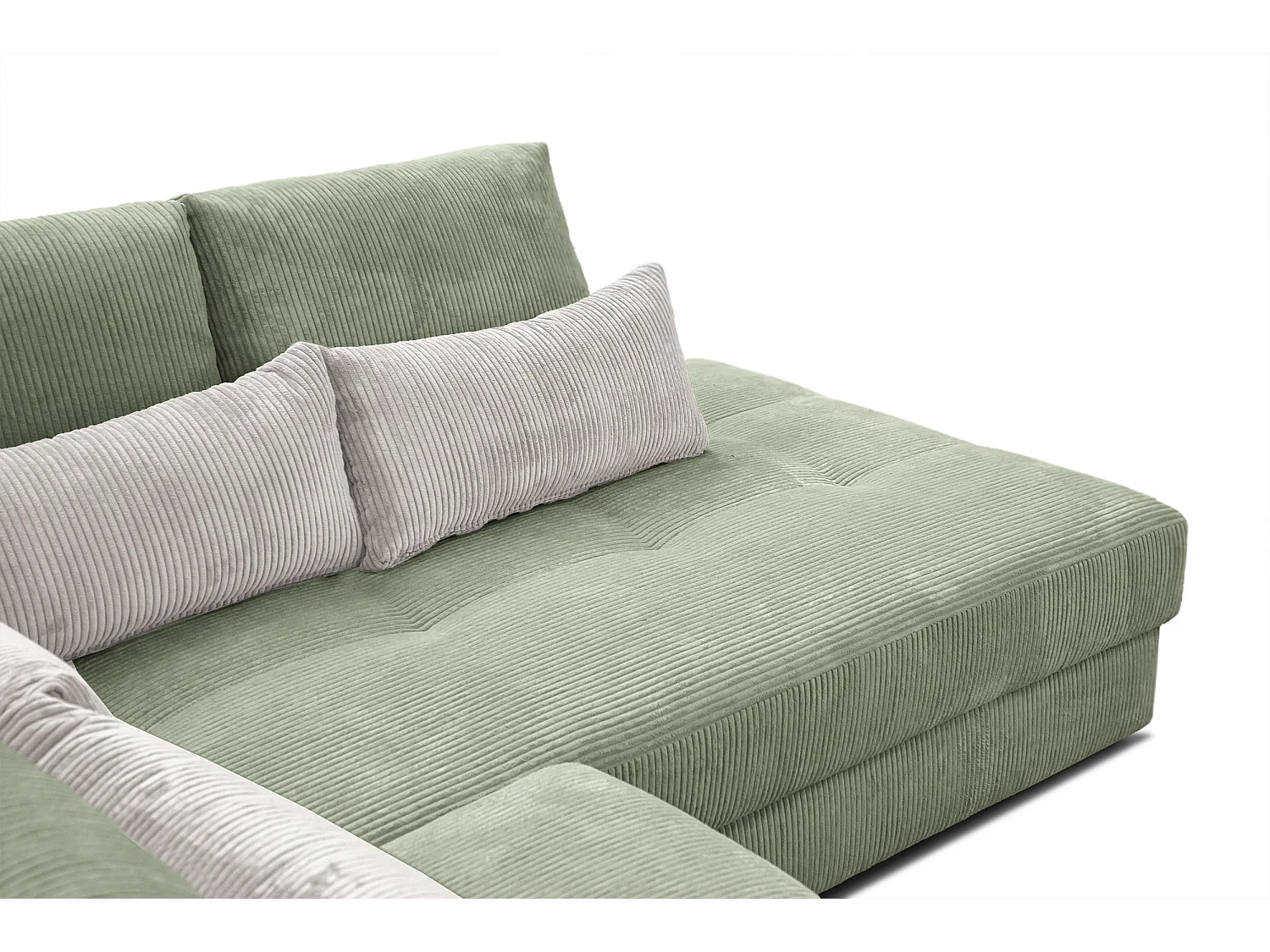 CANAPE D'ANGLE OLI 4 places, sauge