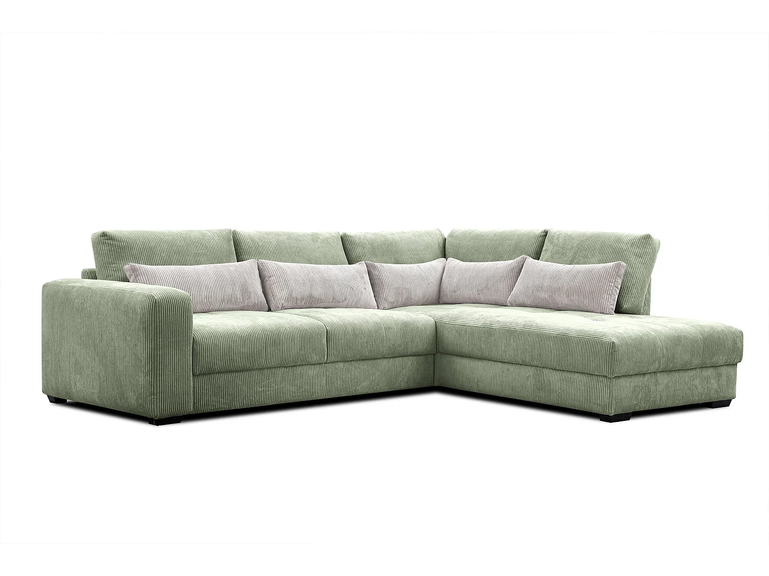 CANAPE D'ANGLE OLI 4 places, sauge