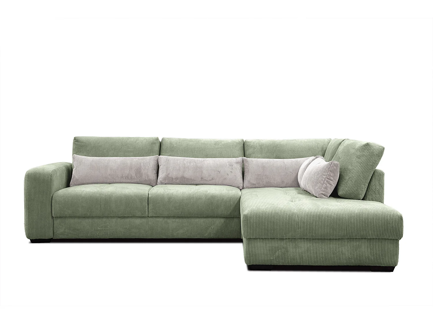CANAPE D'ANGLE OLI 4 places, sauge