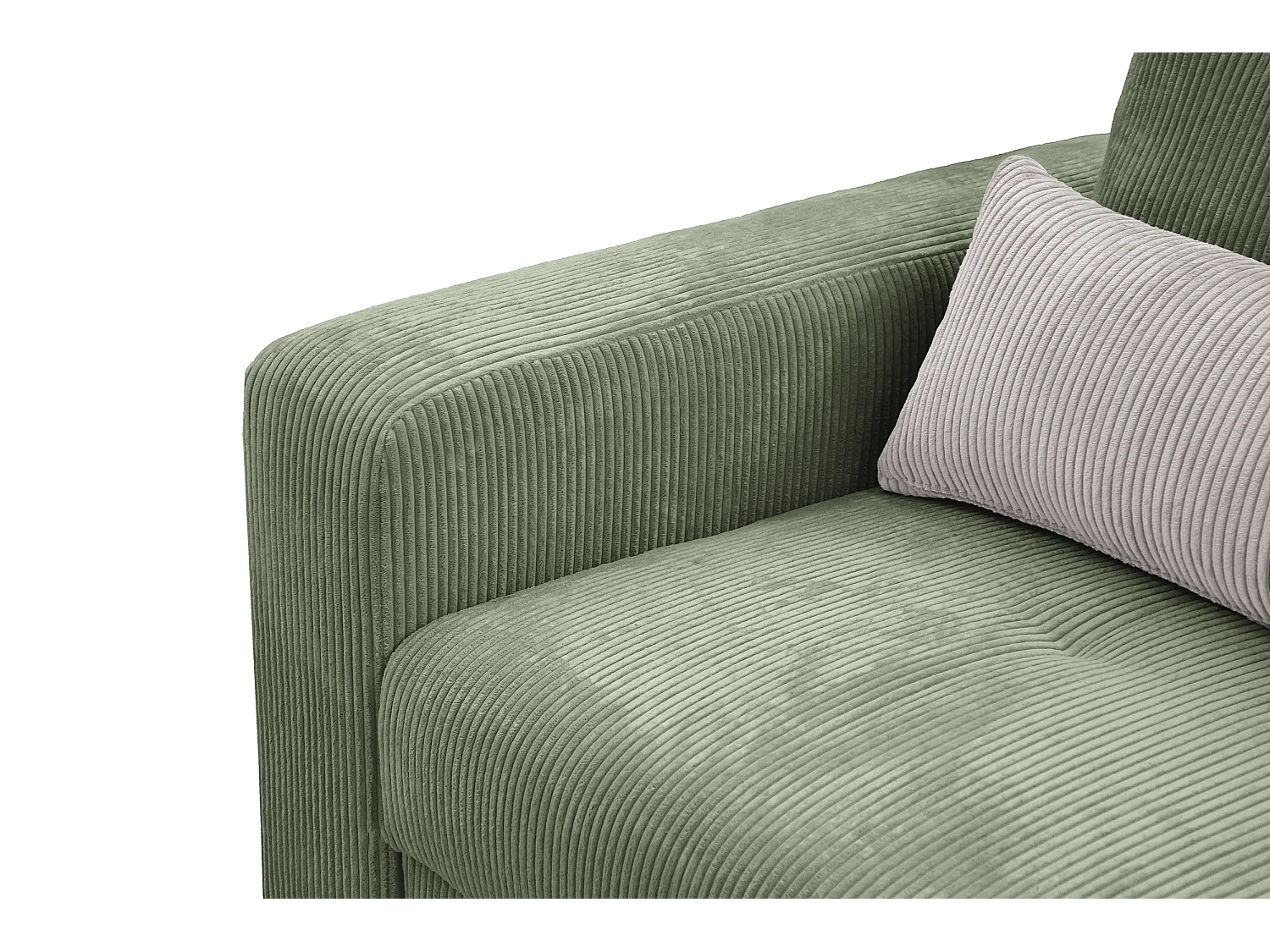 CANAPE D'ANGLE OLI 4 places, sauge