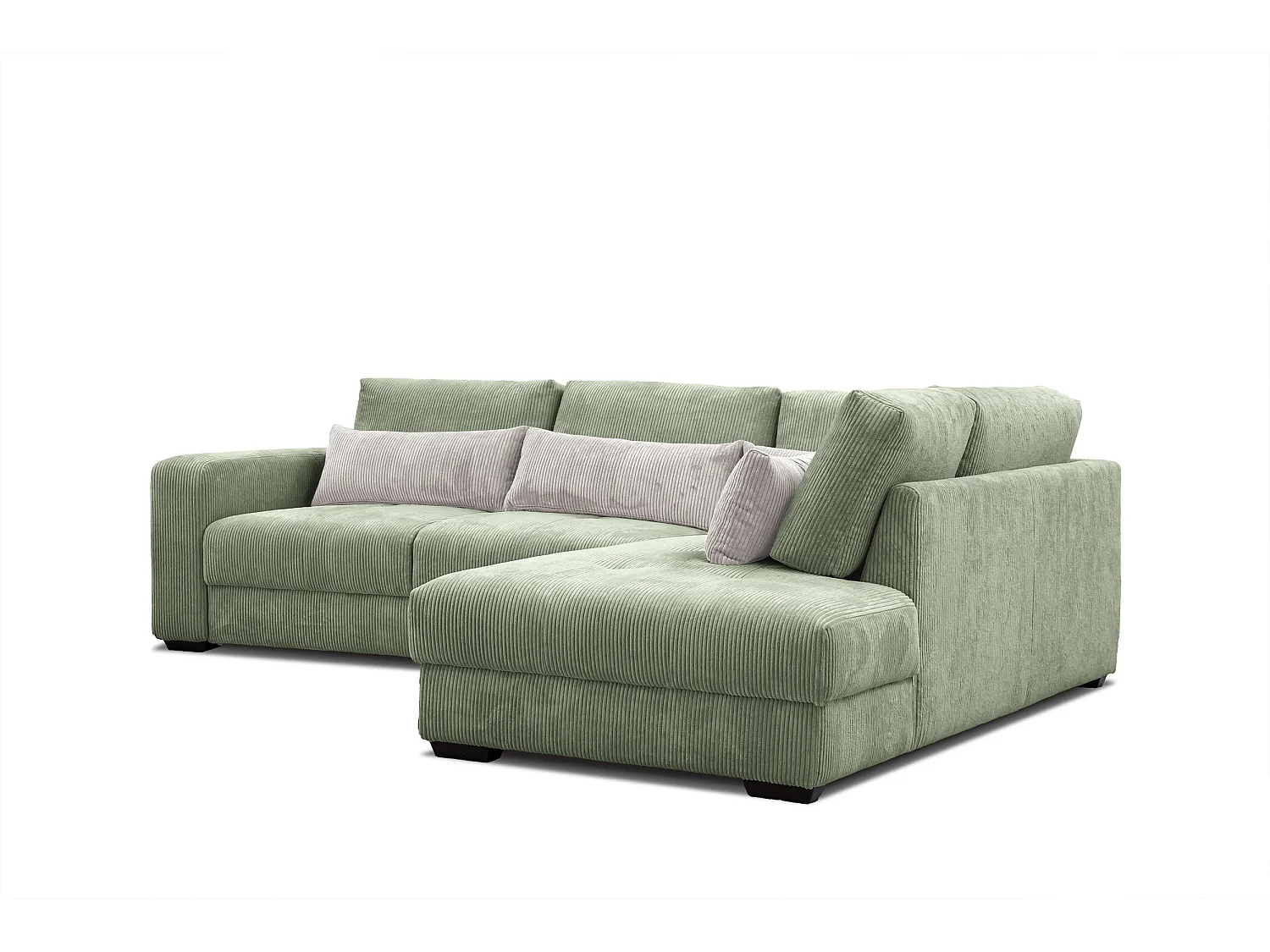 CANAPE D'ANGLE OLI 4 places, sauge