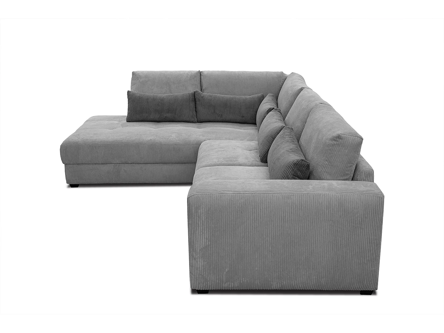 CANAPE D'ANGLE OLI 4 places, gris clair