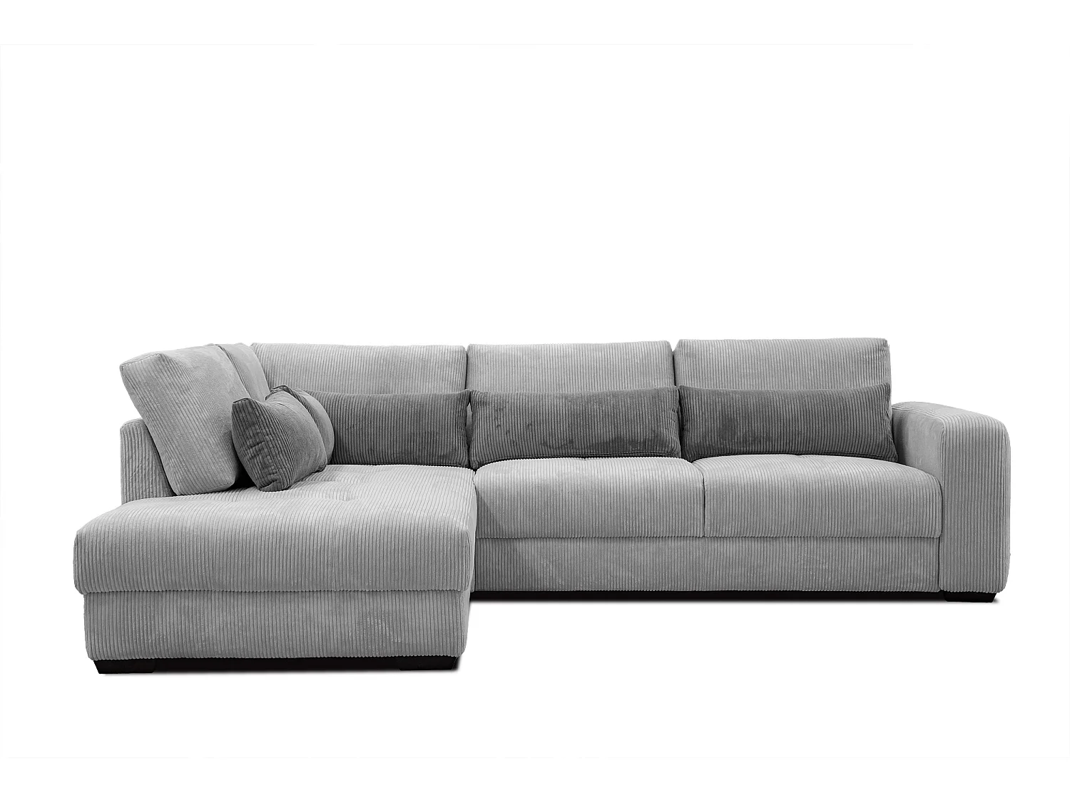 CANAPE D'ANGLE OLI 4 places, gris clair