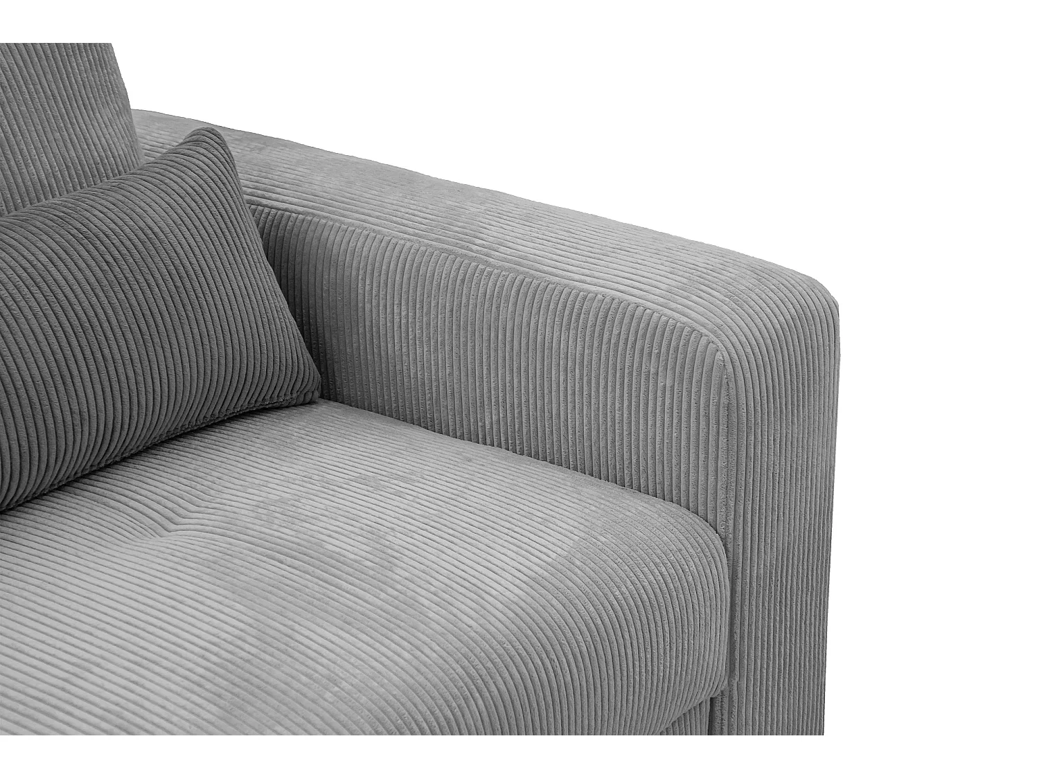 CANAPE D'ANGLE OLI 4 places, gris clair