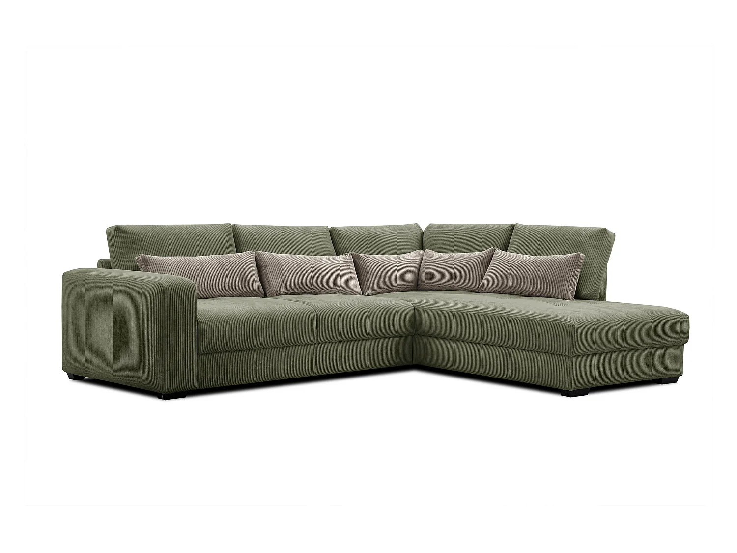 CANAPE D'ANGLE OLI 4 places, olive
