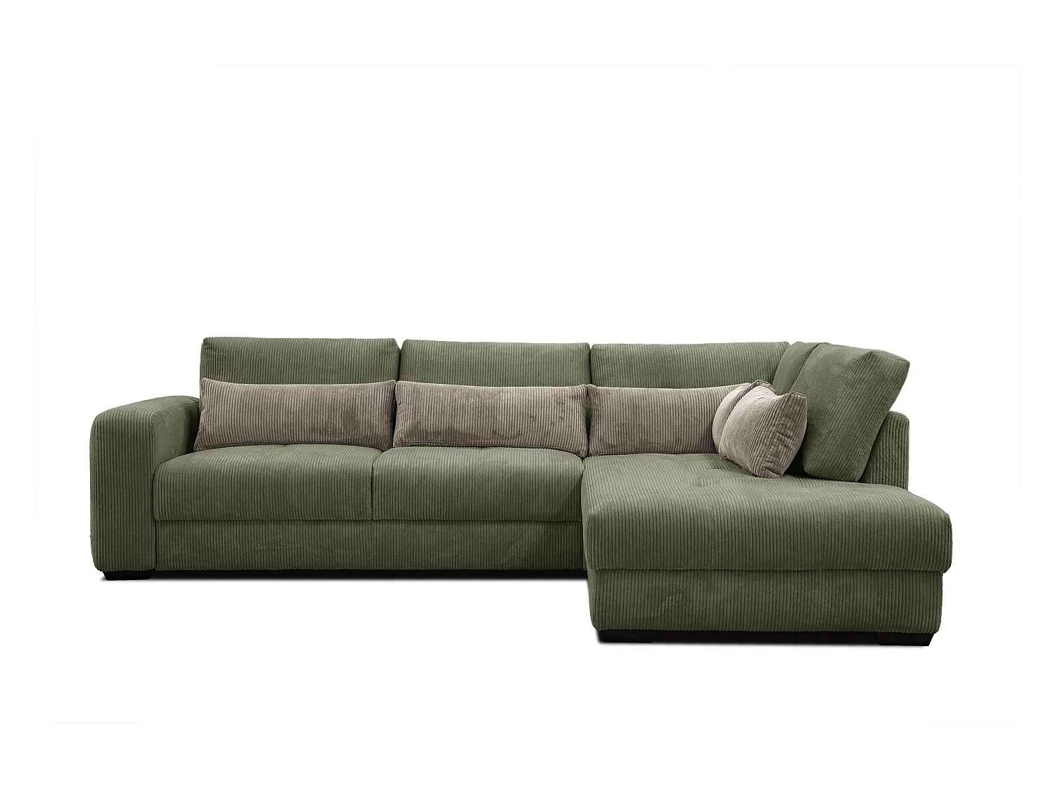 CANAPE D'ANGLE OLI 4 places, olive