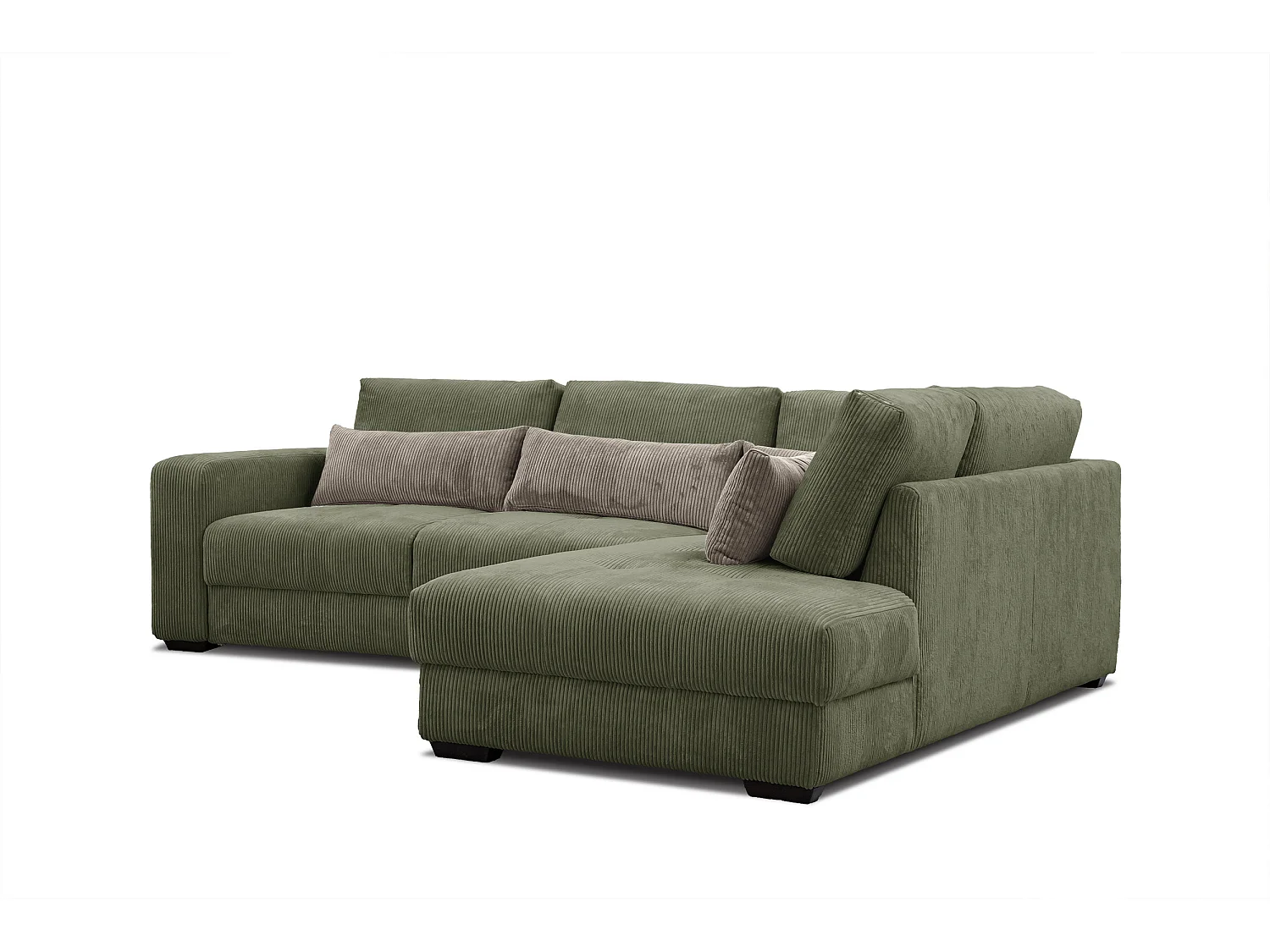 CANAPE D'ANGLE OLI 4 places, olive