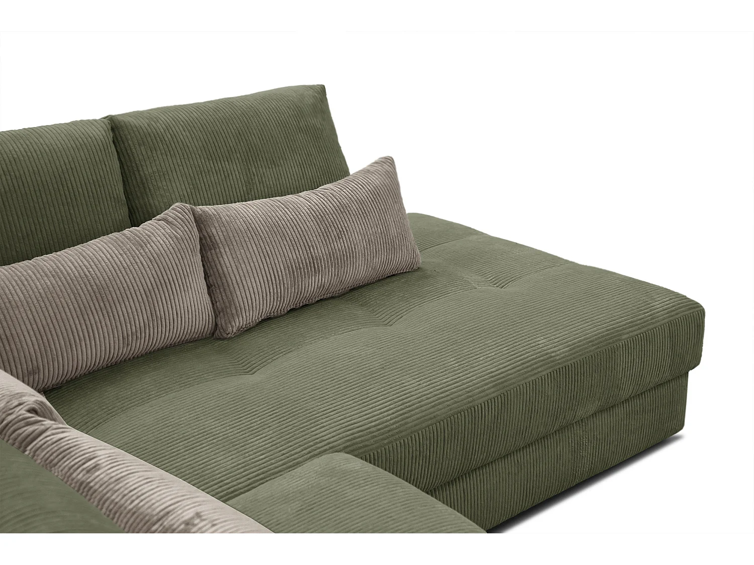 CANAPE D'ANGLE OLI 4 places, olive