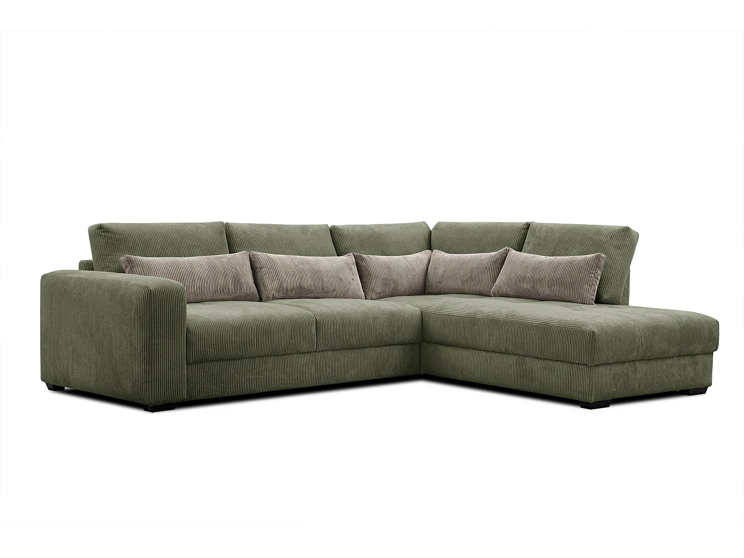 CANAPE D'ANGLE OLI 4 places, olive