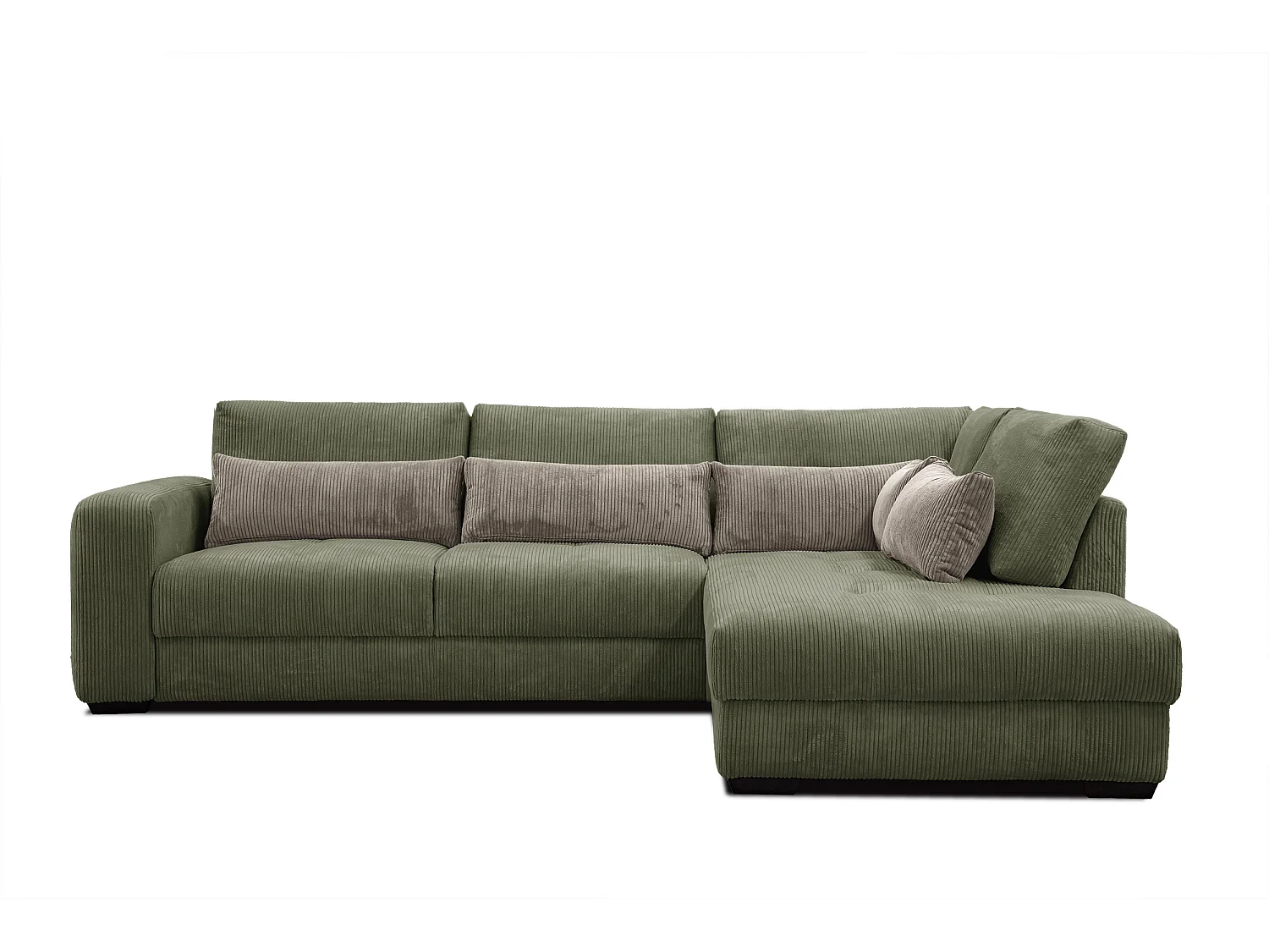 CANAPE D'ANGLE OLI 4 places, olive