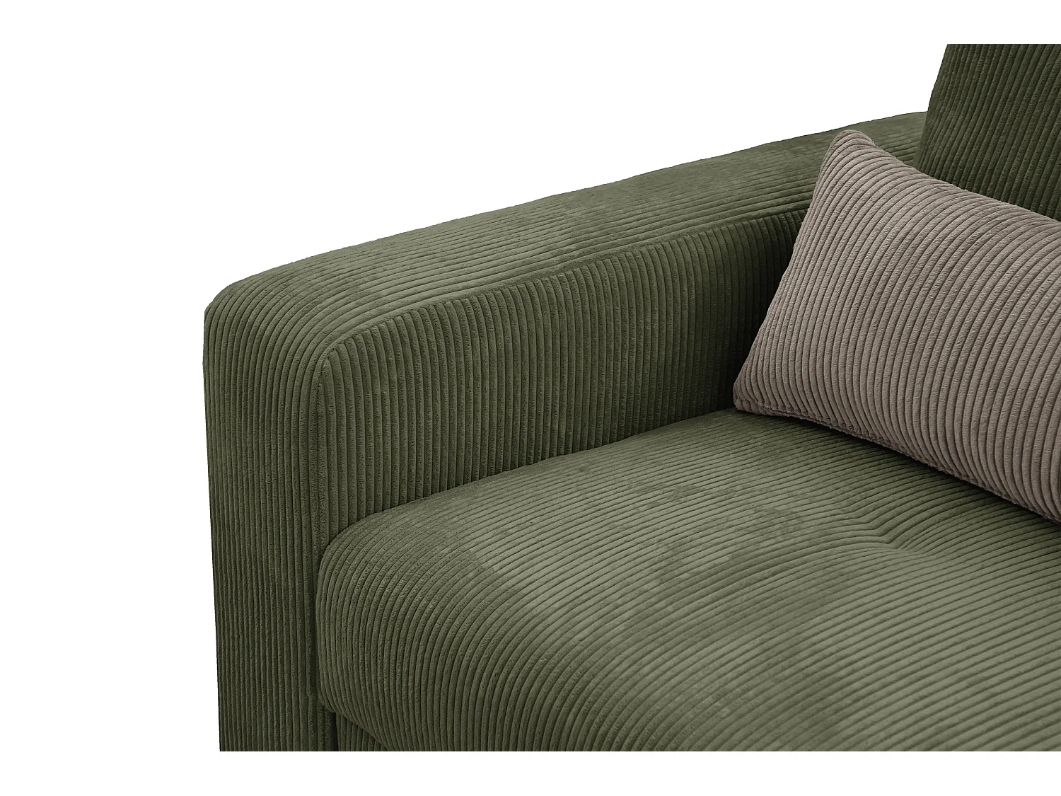 CANAPE D'ANGLE OLI 4 places, olive