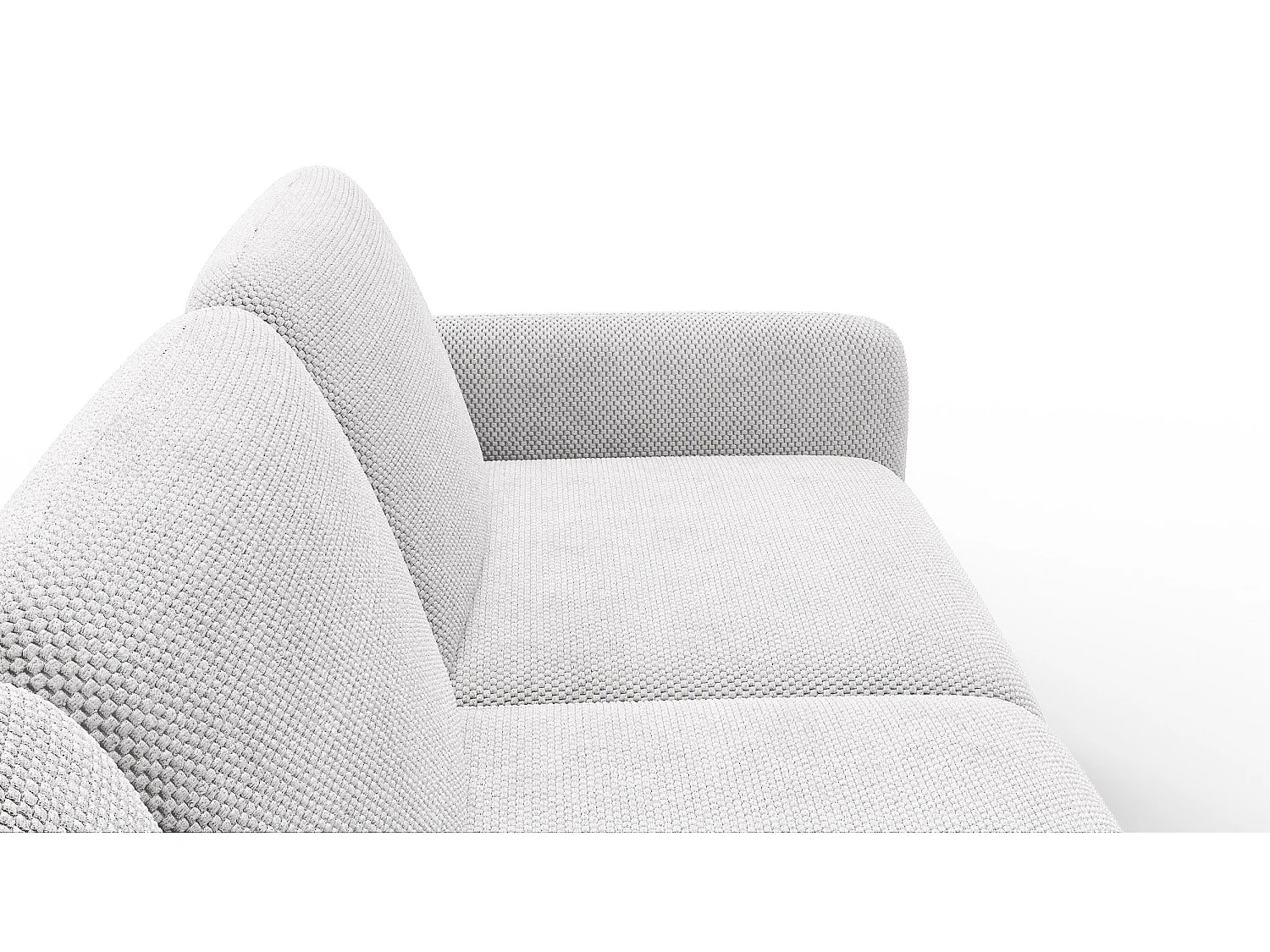 Ecksofa 4-Sitzer links FEBE, creme