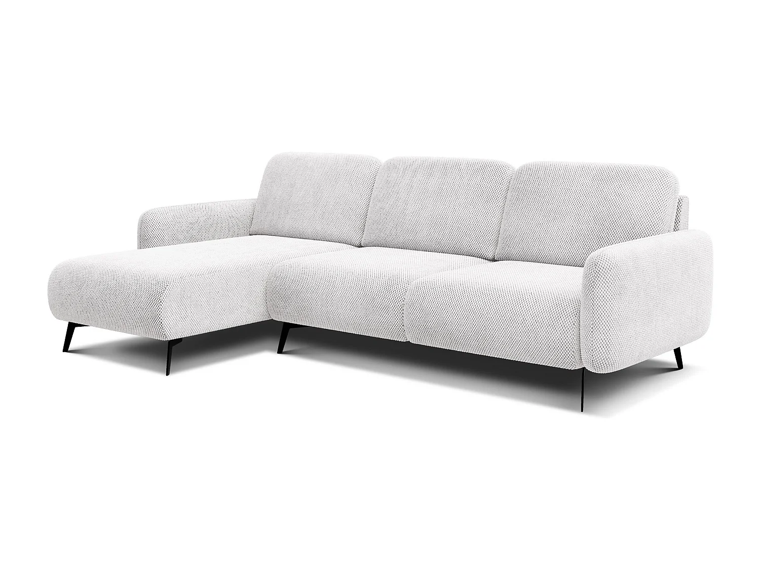 Ecksofa 4-Sitzer links FEBE, creme