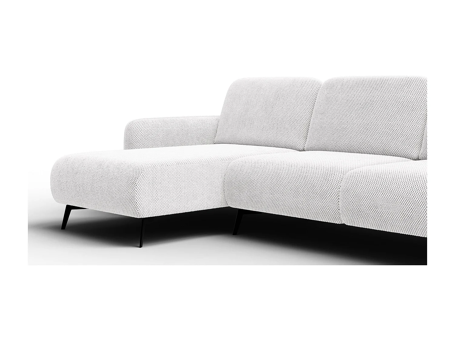 Ecksofa 4-Sitzer links FEBE, creme