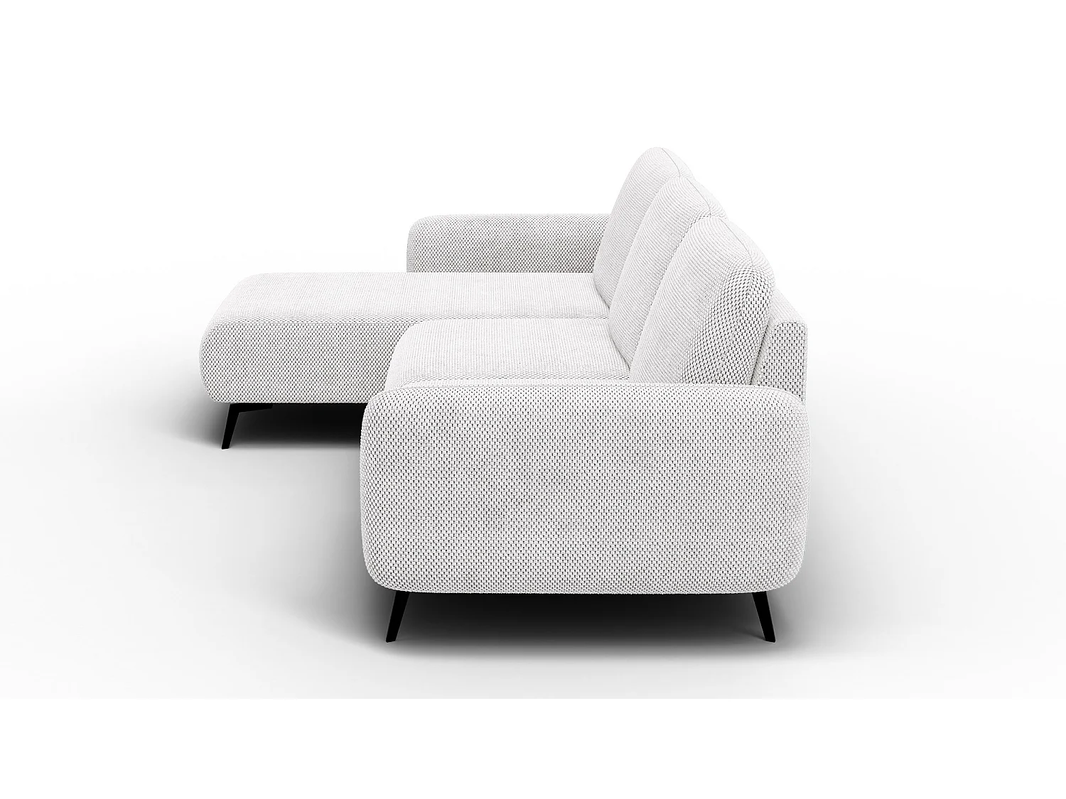 Ecksofa 4-Sitzer links FEBE, creme