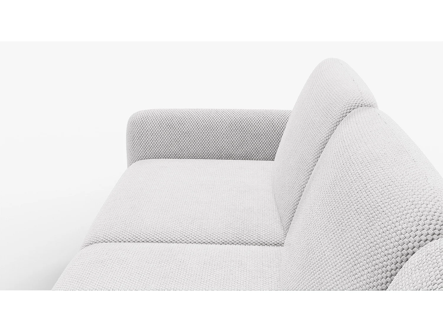 5-Sitzer-Ecksofa rechts FEBE, creme