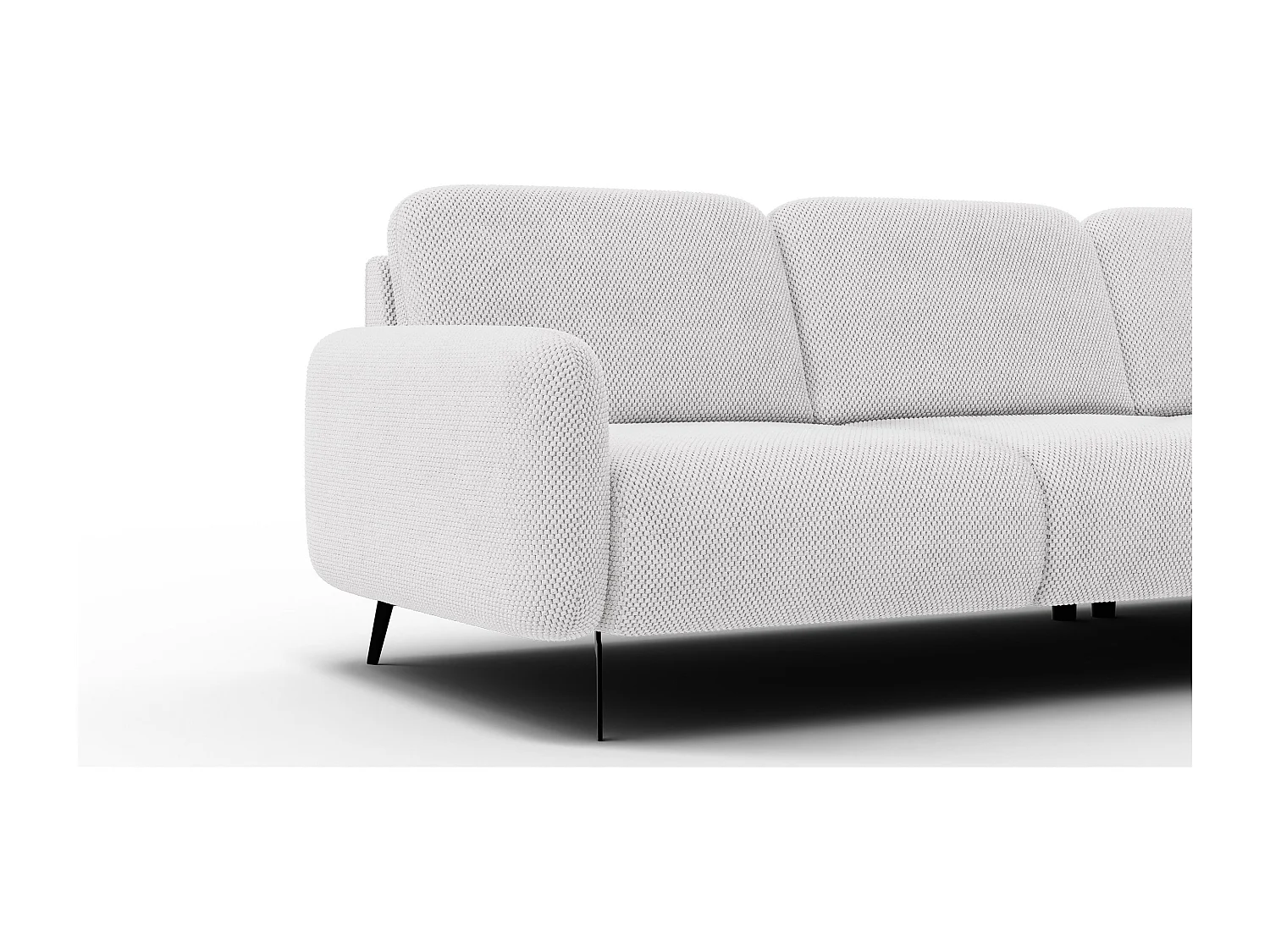 5-Sitzer-Ecksofa rechts FEBE, creme