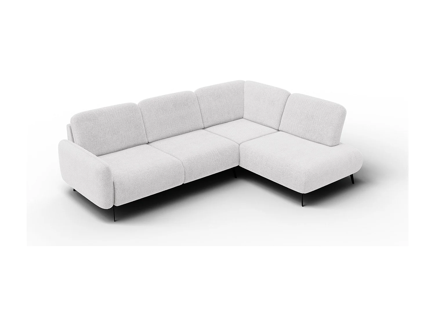 5-Sitzer-Ecksofa rechts FEBE, creme
