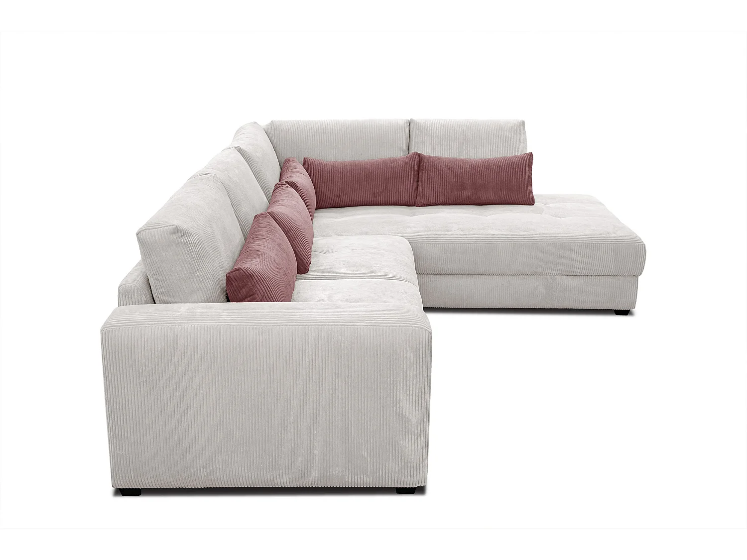 CANAPE D'ANGLE OLI 4 places, blanc perle