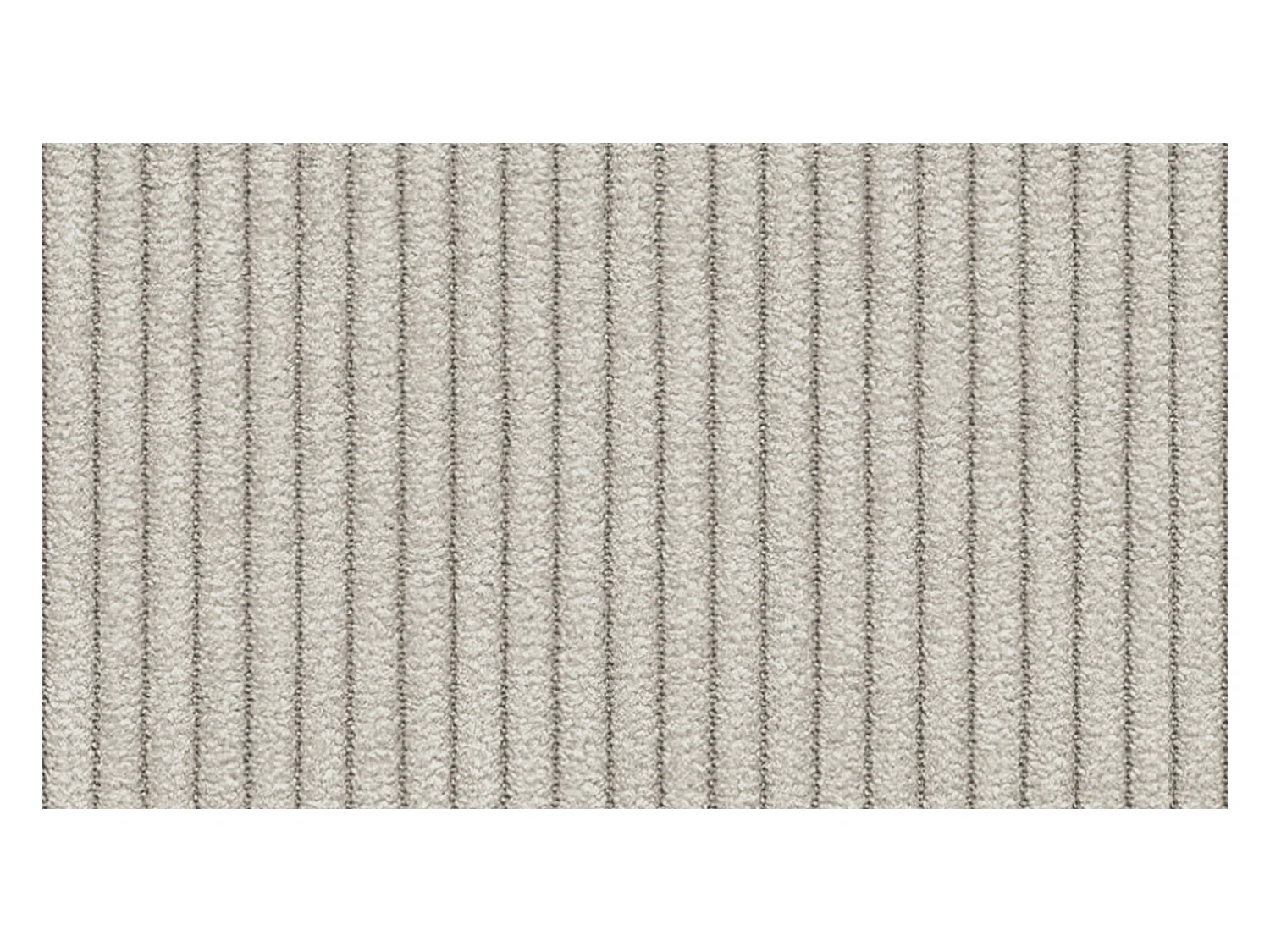 CANAPÉ D'ANGLE OLI 4 places, tissu blanc perle