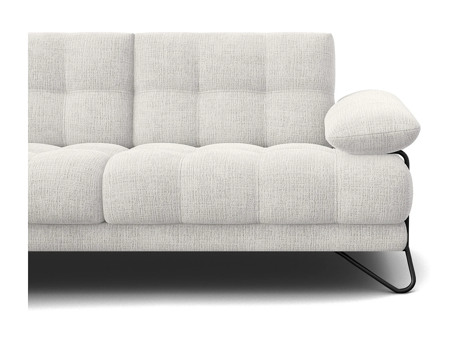 BUBBARA Ecksofa 5-Sitzer links, creme