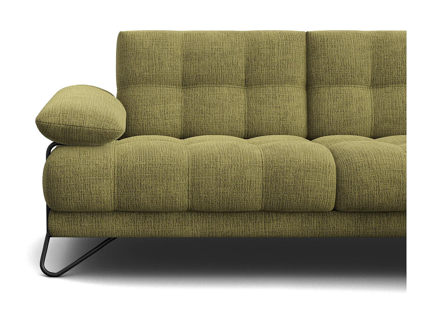 BUBBARA Ecksofa 5-Sitzer rechts, olivgrün