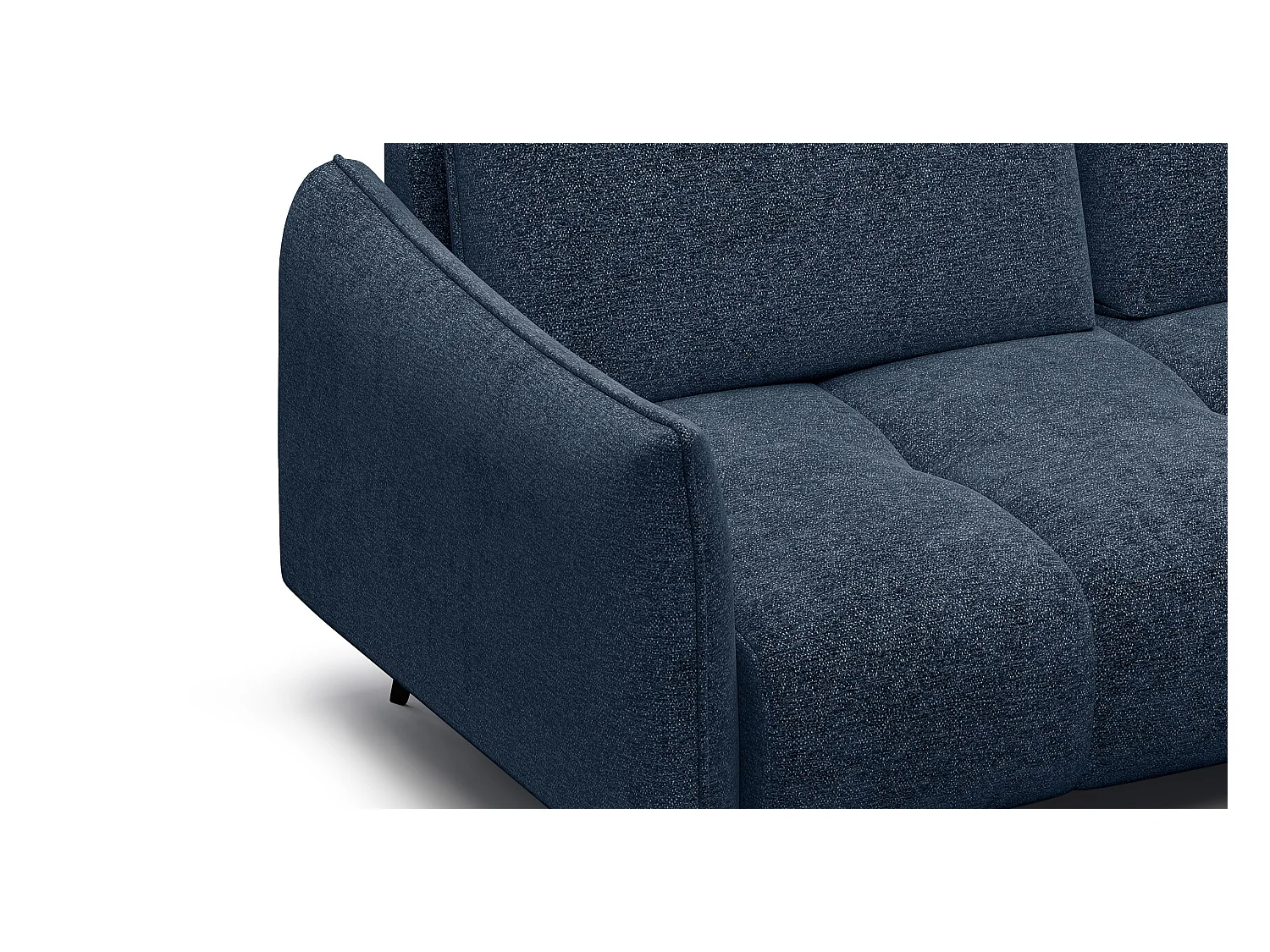 CANAPE D'ANGLE AERA 5 places, bleu marine