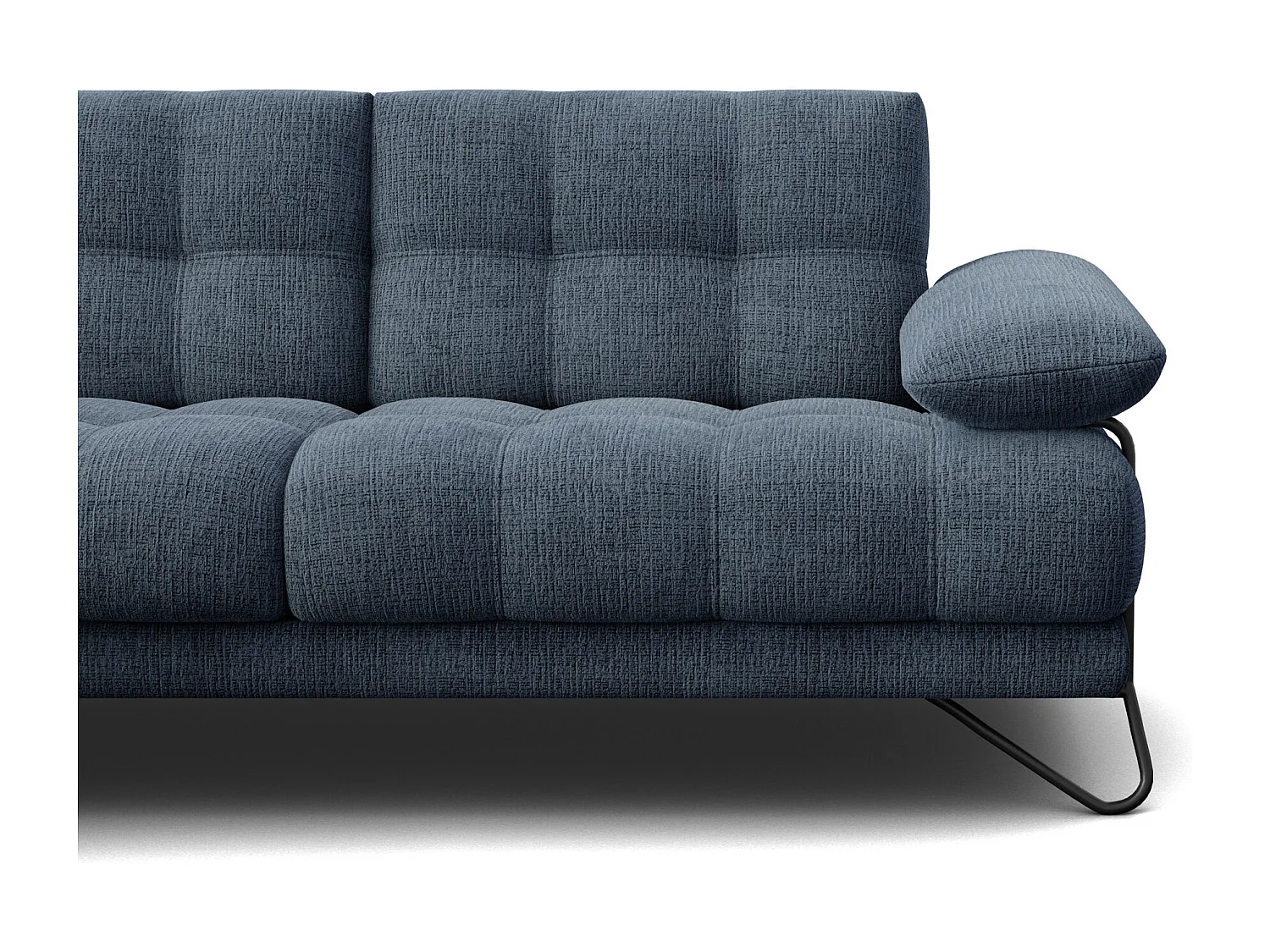 BUBBARA Ecksofa 5-Sitzer links, marineblau