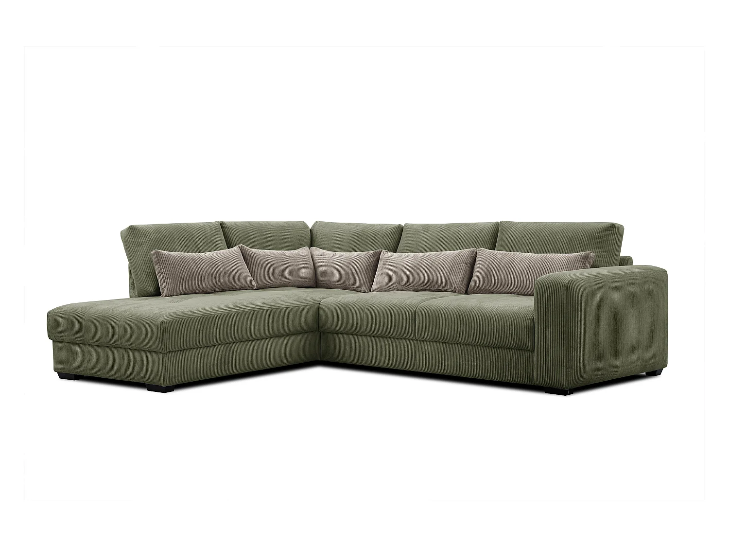 CANAPE D'ANGLE OLI 4 places, olive