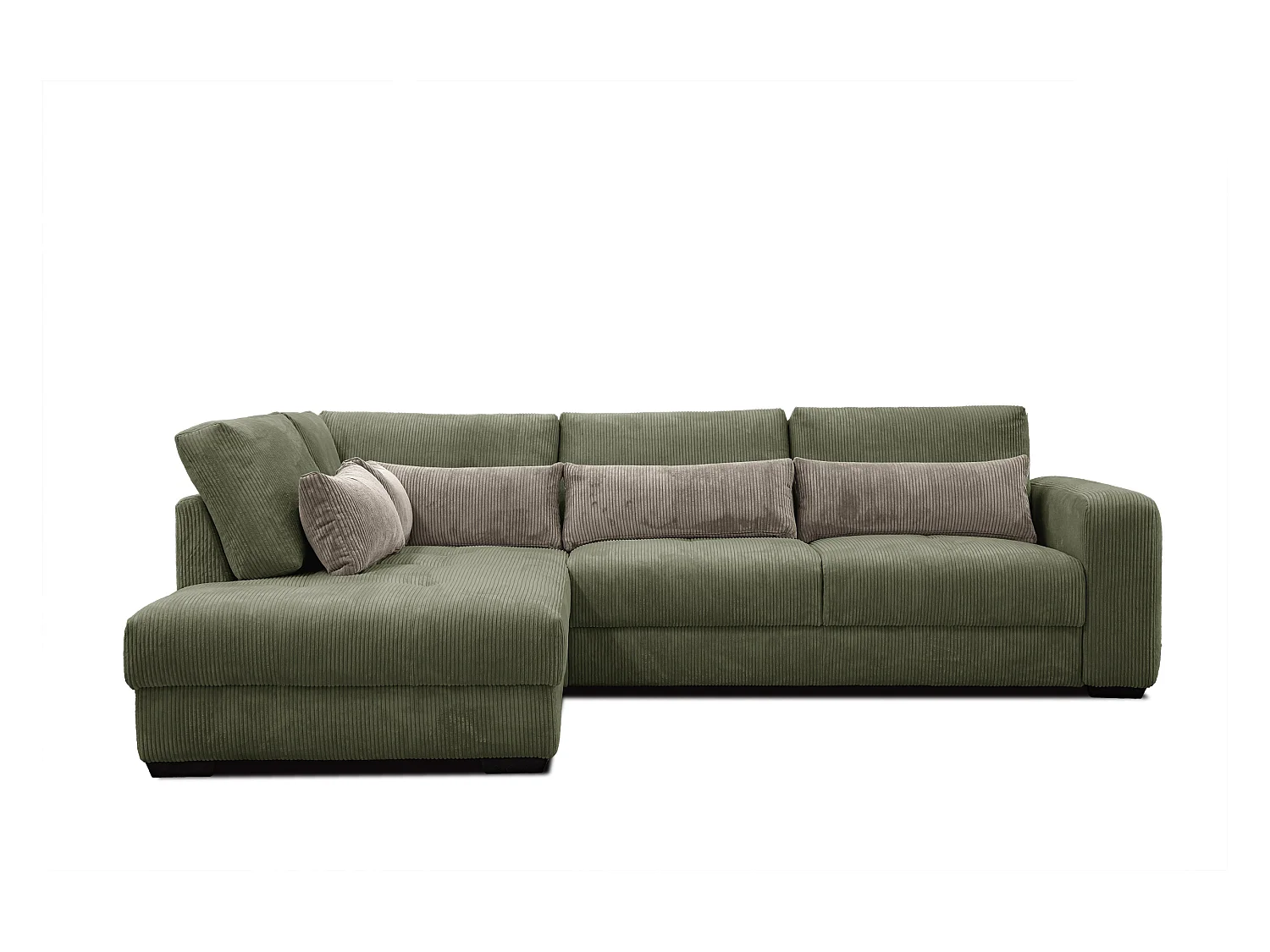 CANAPE D'ANGLE OLI 4 places, olive