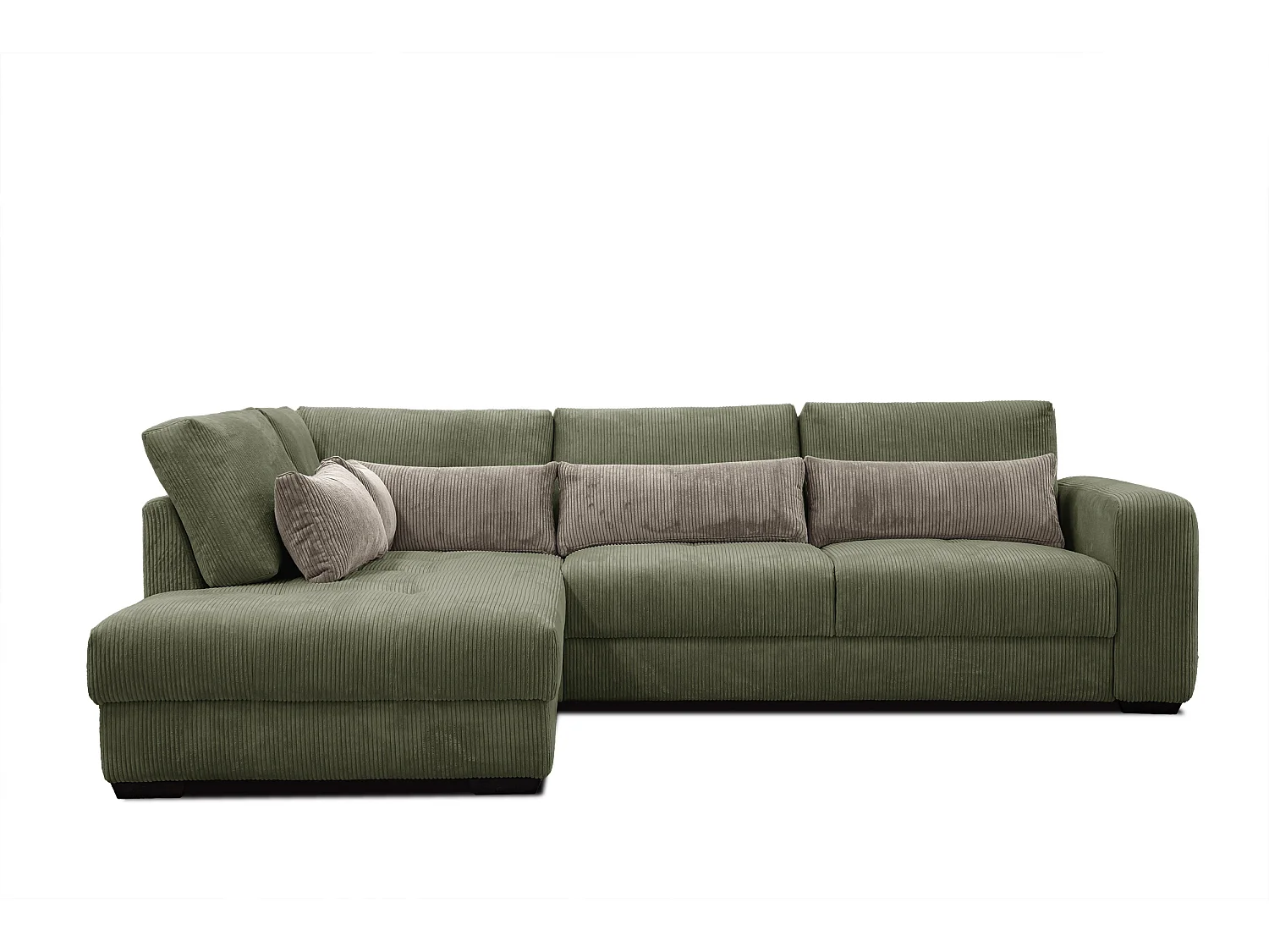 CANAPE D'ANGLE OLI 4 places, olive
