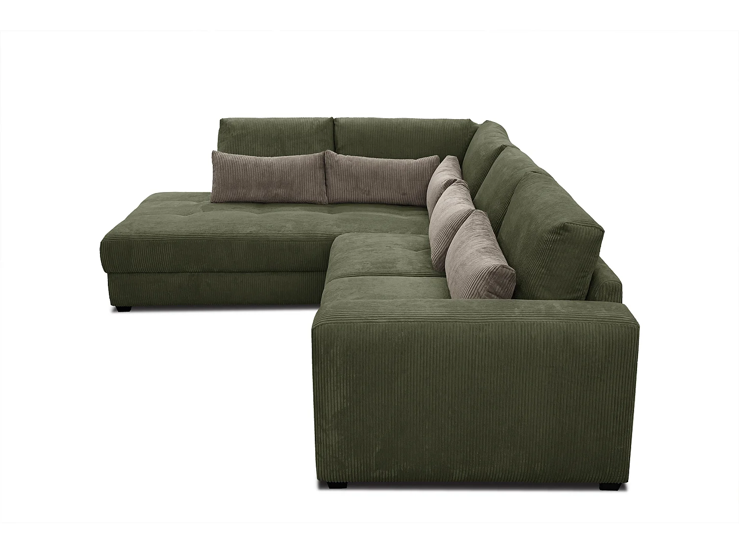 CANAPE D'ANGLE OLI 4 places, olive