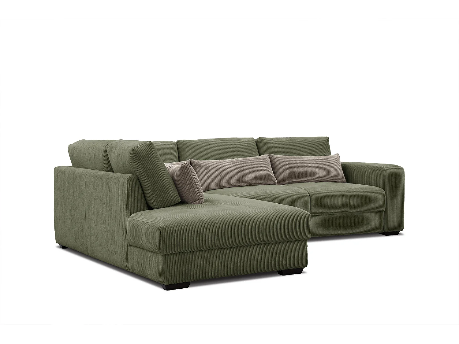 CANAPE D'ANGLE OLI 4 places, olive